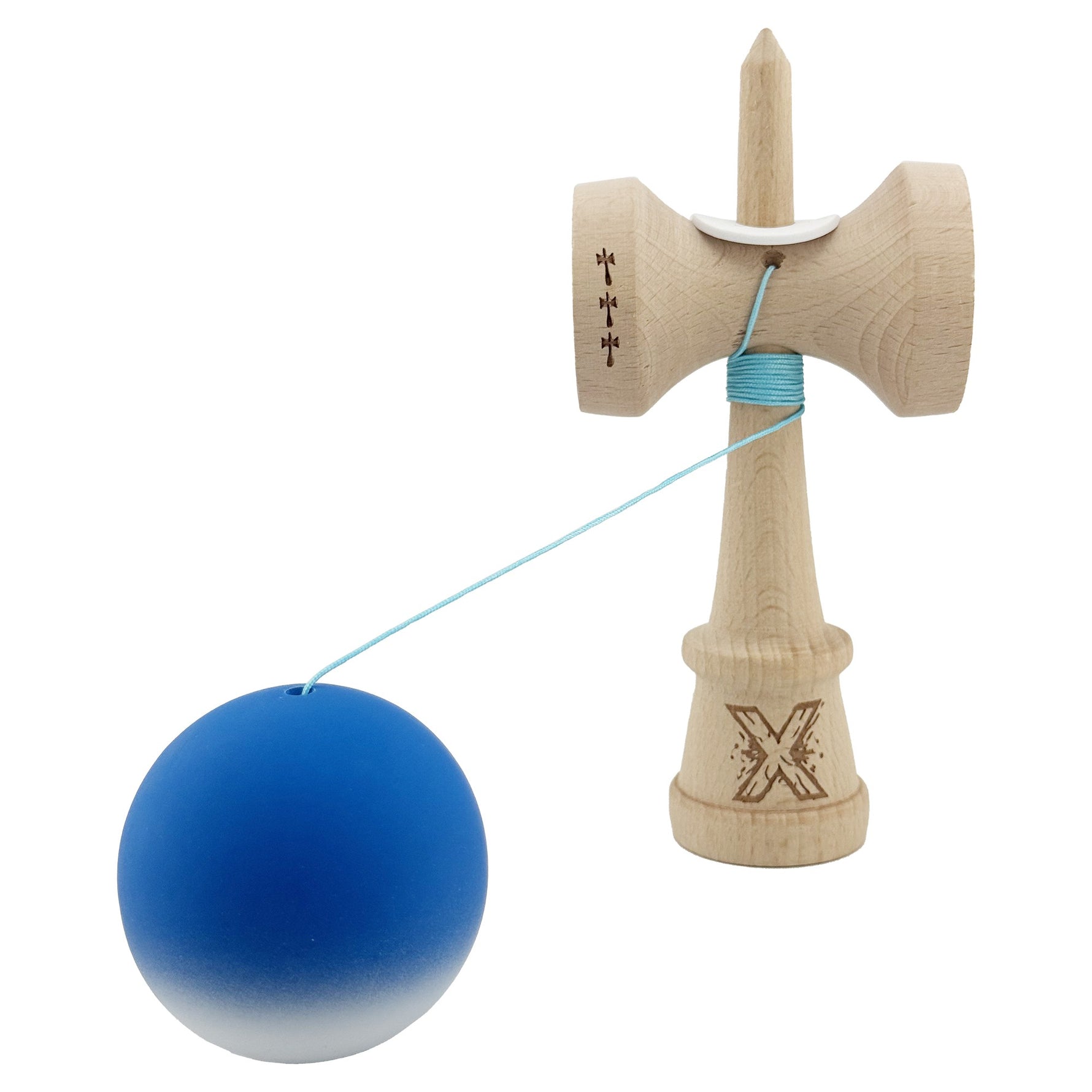 Kendama X Originala, Profesionala, Flippy, Rubber Grip, Cupe Mari KING SIZE V3, Gaura in Baza, Rulment Metalic, din