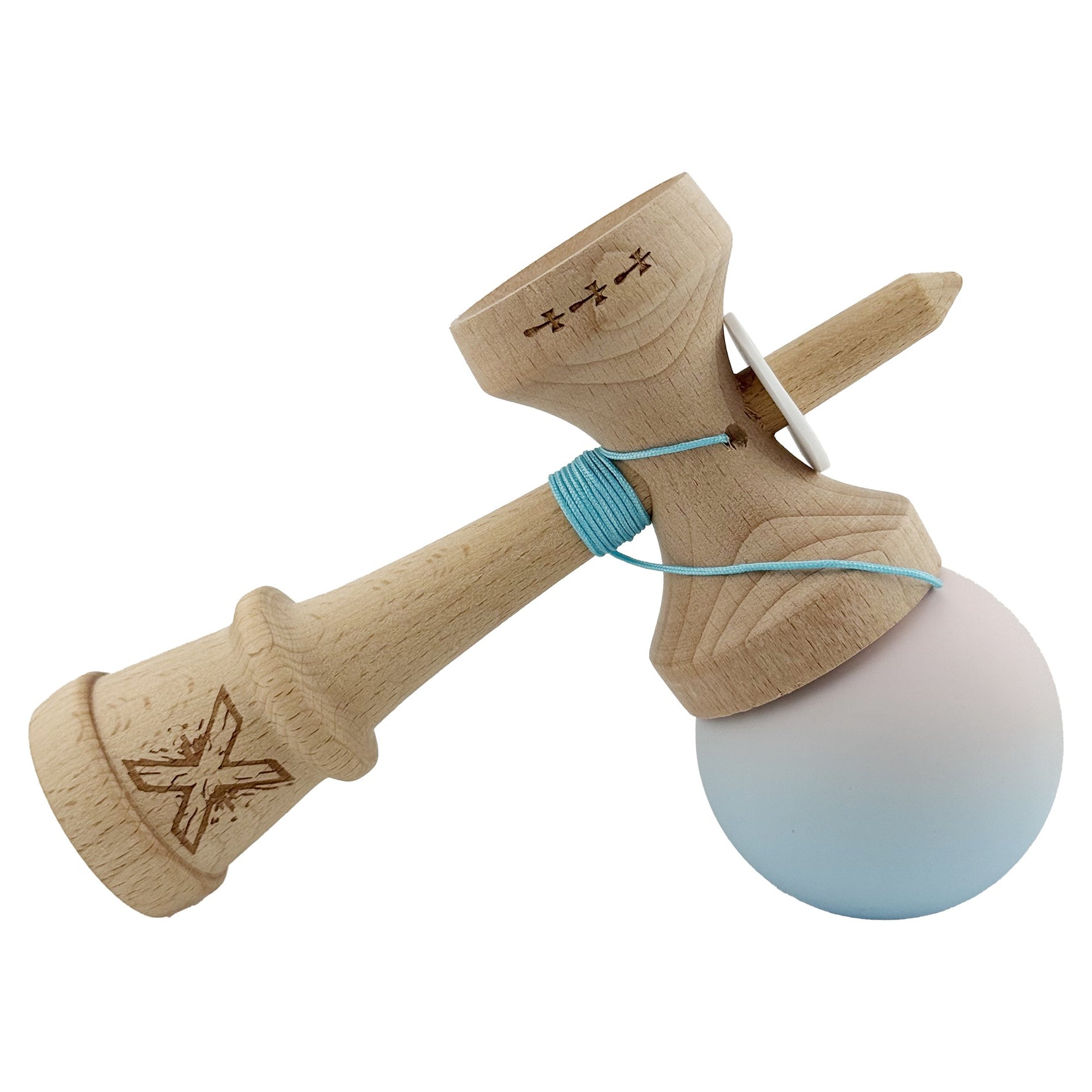 Kendama X Originala, Profesionala, Flippy, Rubber Grip, Cupe Mari KING SIZE V3, Gaura in Baza, Rulment Metalic, din