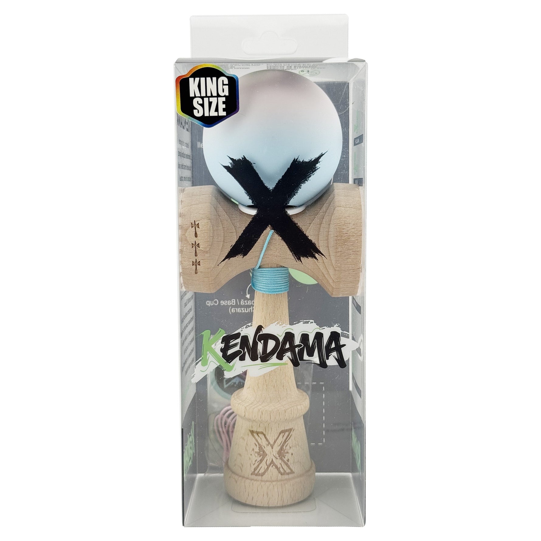 Kendama X Originala, Profesionala, Flippy, Rubber Grip, Cupe Mari KING SIZE V3, Gaura in Baza, Rulment Metalic, din