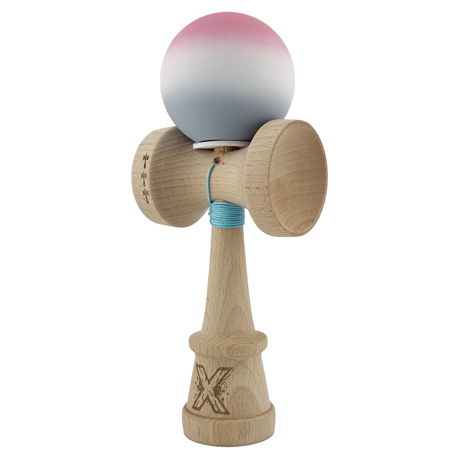 Kendama X Originala, Profesionala, Flippy, Rubber Grip, Cupe Mari KING SIZE V3, Gaura in Baza, Rulment Metalic, din