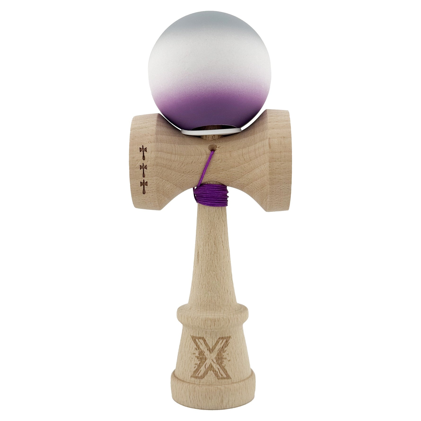 Kendama X Originala, Profesionala, Flippy, Rubber Grip, Cupe Mari KING SIZE V3, Gaura in Baza, Rulment Metalic, din