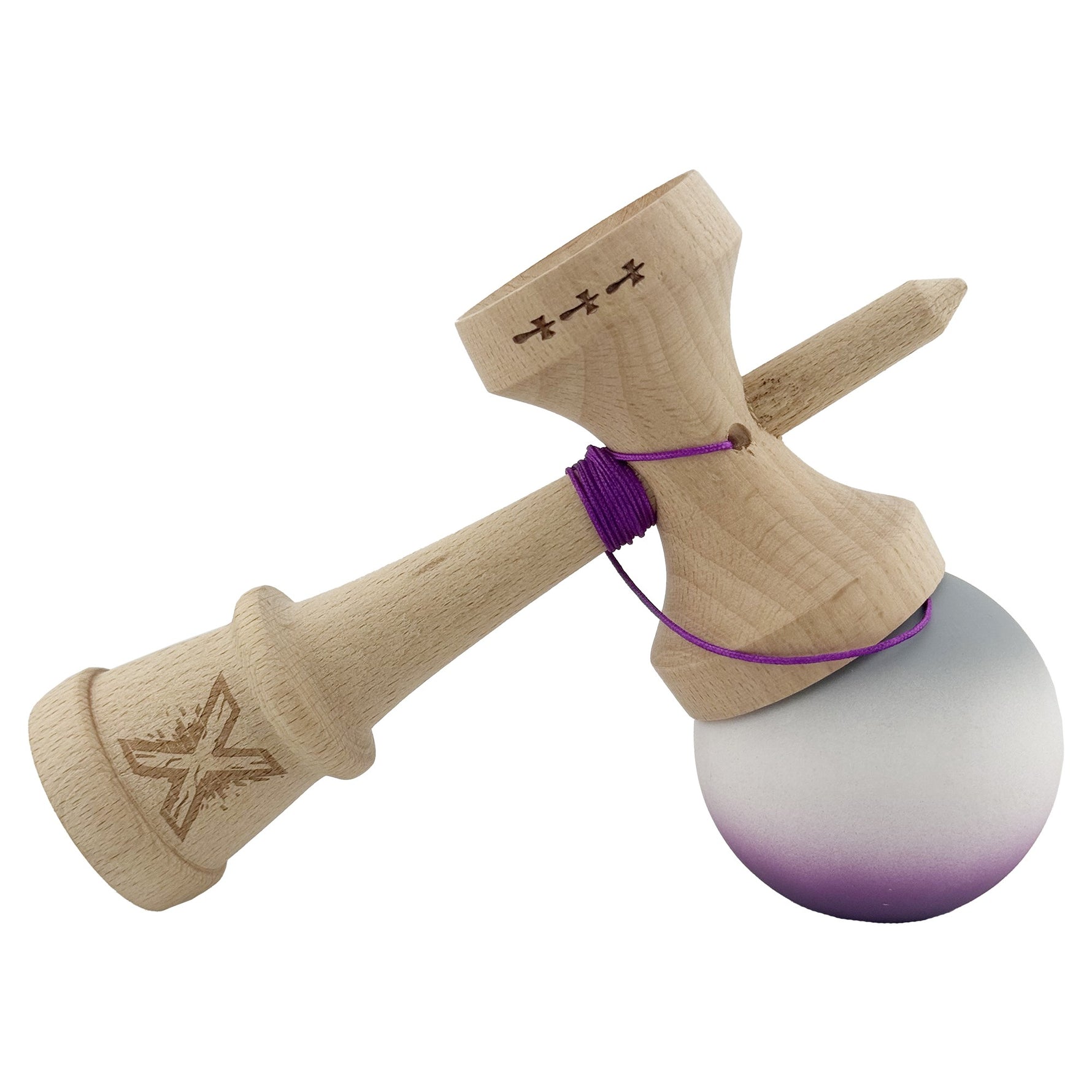 Kendama X Originala, Profesionala, Flippy, Rubber Grip, Cupe Mari KING SIZE V3, Gaura in Baza, Rulment Metalic, din