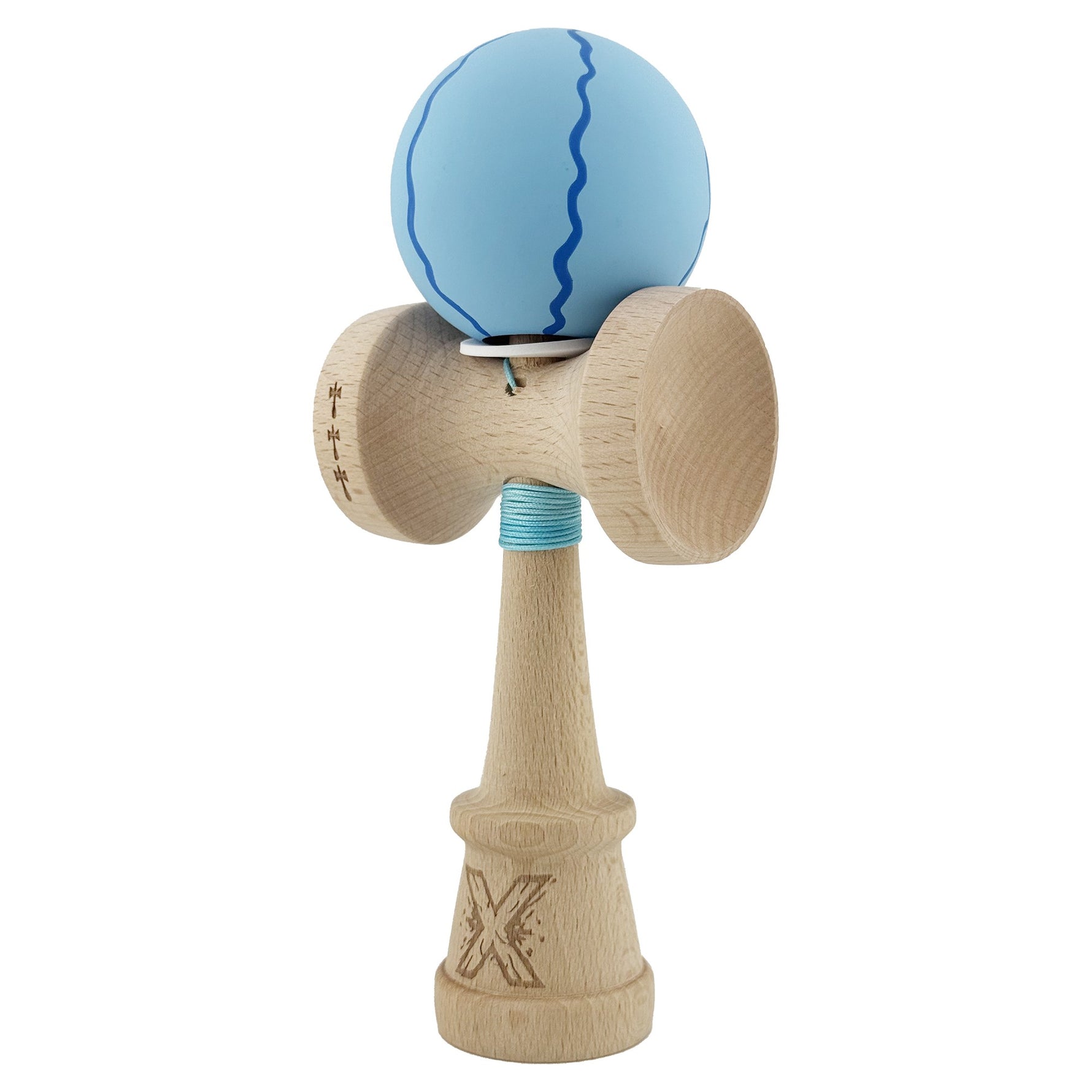 Kendama X Originala, Profesionala, Flippy, Rubber Grip, Cupe Mari KING SIZE V3, Gaura in Baza, Rulment Metalic, din