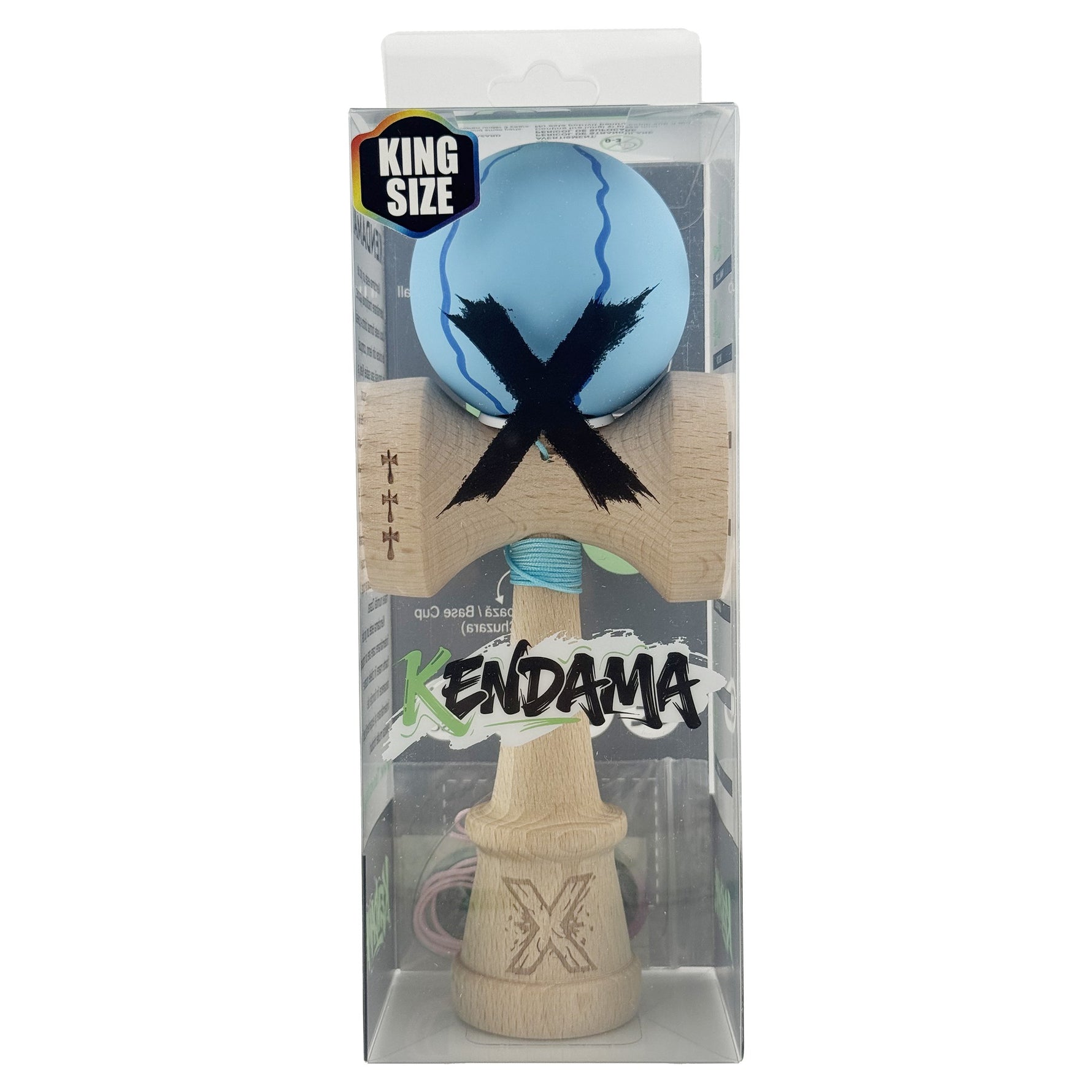 Kendama X Originala, Profesionala, Flippy, Rubber Grip, Cupe Mari KING SIZE V3, Gaura in Baza, Rulment Metalic, din