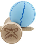 Kendama X Originala, Profesionala, Flippy, Rubber Grip, Cupe Mari KING SIZE V3, Gaura in Baza, Rulment Metalic, din
