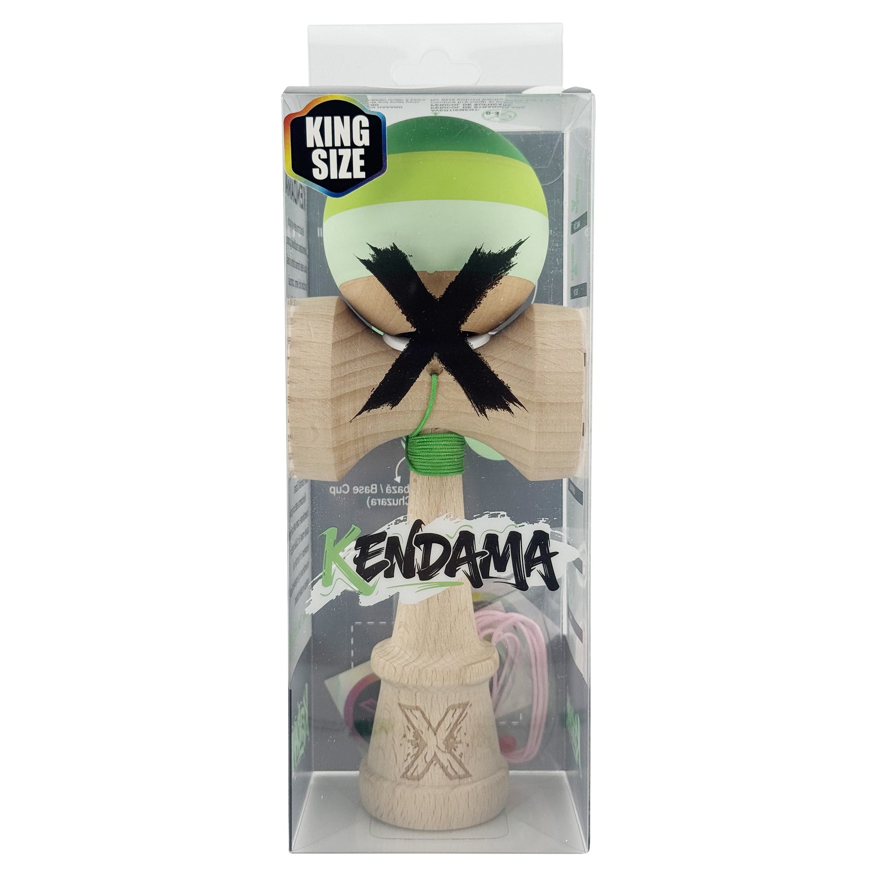 Kendama X Originala, Profesionala, Flippy, Rubber Grip, Cupe Mari KING SIZE V3, Gaura in Baza, Rulment Metalic, din