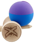 Kendama X Originala, Profesionala, Flippy, Rubber Grip, Cupe Mari KING SIZE V3, Gaura in Baza, Rulment Metalic, din