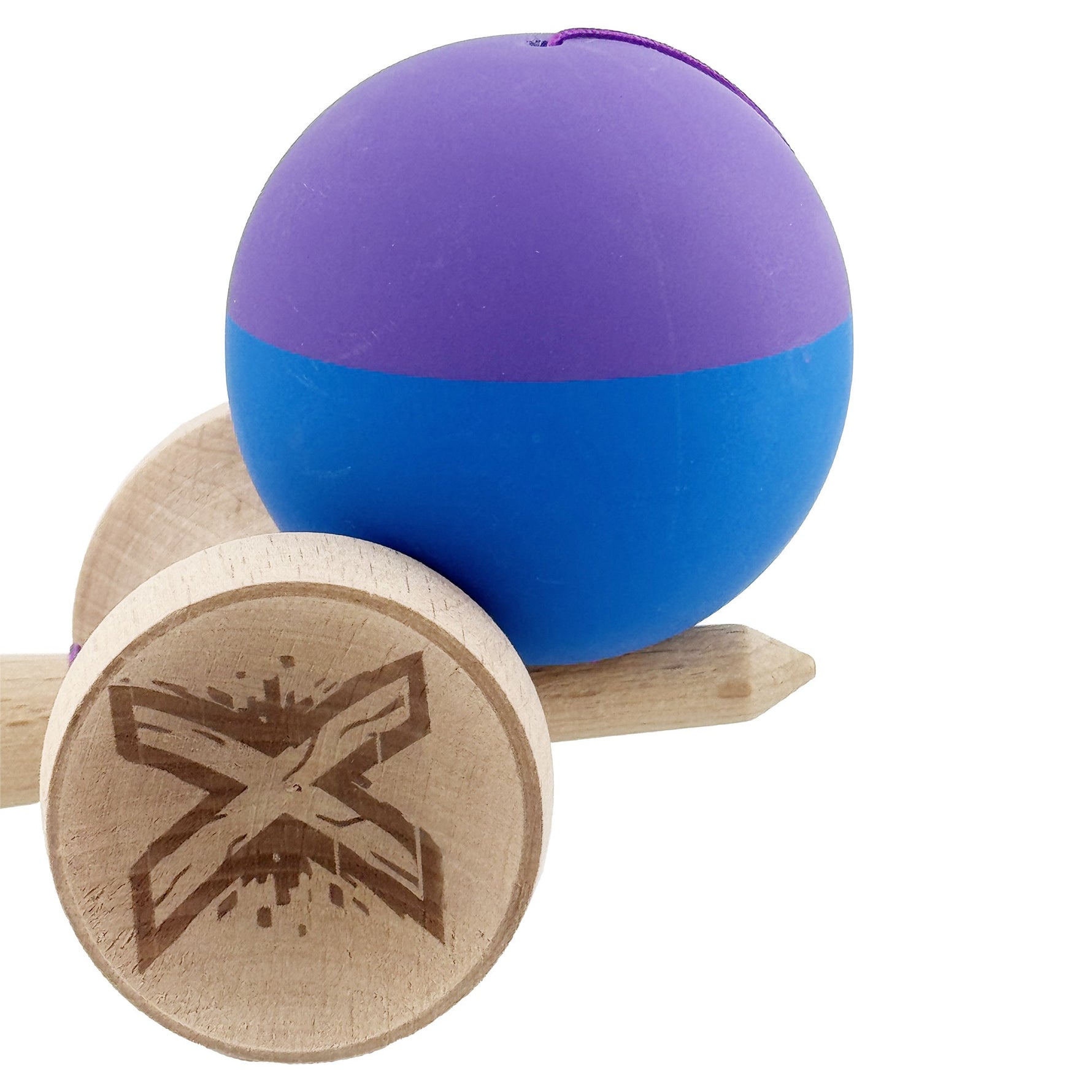 Kendama X Originala, Profesionala, Flippy, Rubber Grip, Cupe Mari KING SIZE V3, Gaura in Baza, Rulment Metalic, din
