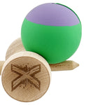 Kendama X Originala, Profesionala, Flippy, Rubber Grip, Cupe Mari KING SIZE V3, Gaura in Baza, Rulment Metalic, din
