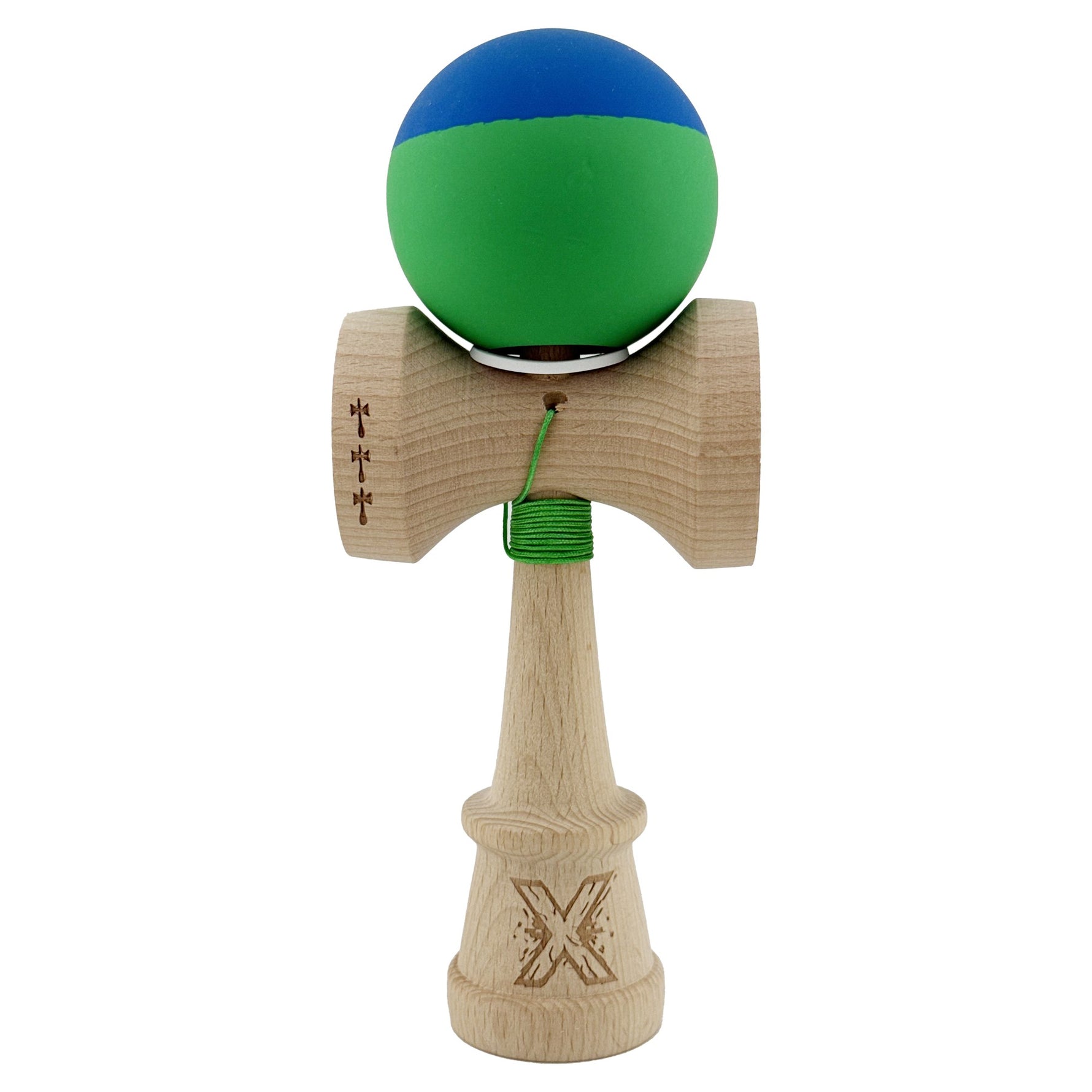 Kendama X Originala, Profesionala, Flippy, Rubber Grip, Cupe Mari KING SIZE V3, Gaura in Baza, Rulment Metalic, din