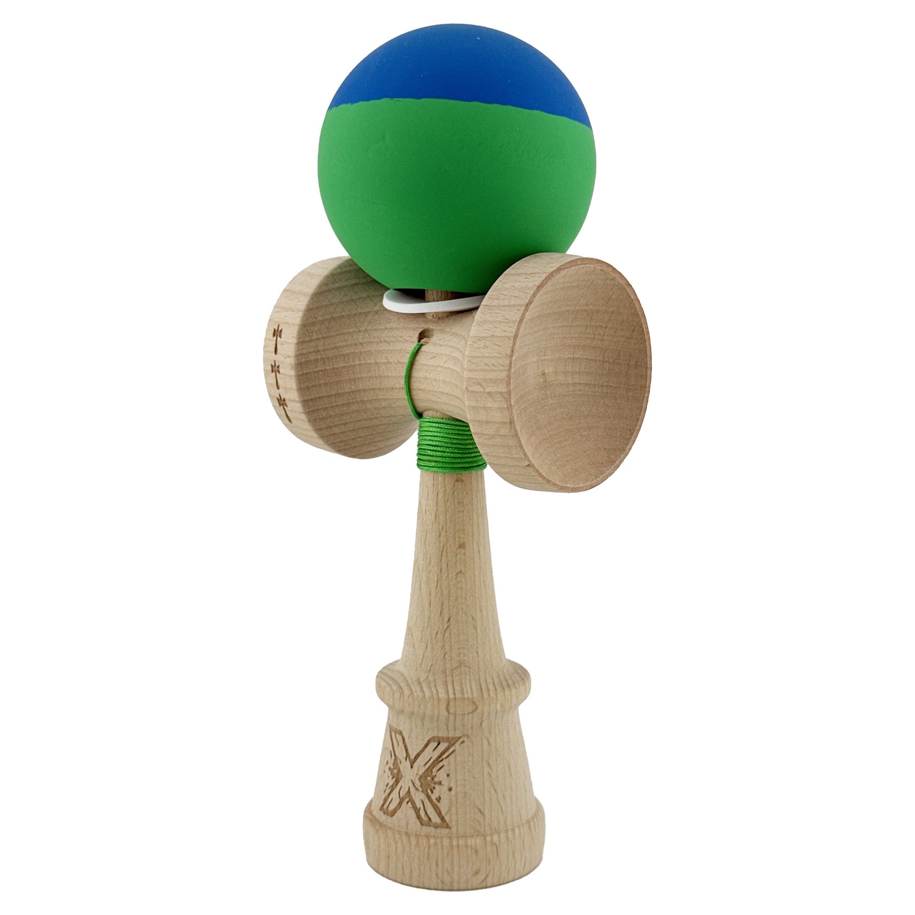 Kendama X Originala, Profesionala, Flippy, Rubber Grip, Cupe Mari KING SIZE V3, Gaura in Baza, Rulment Metalic, din