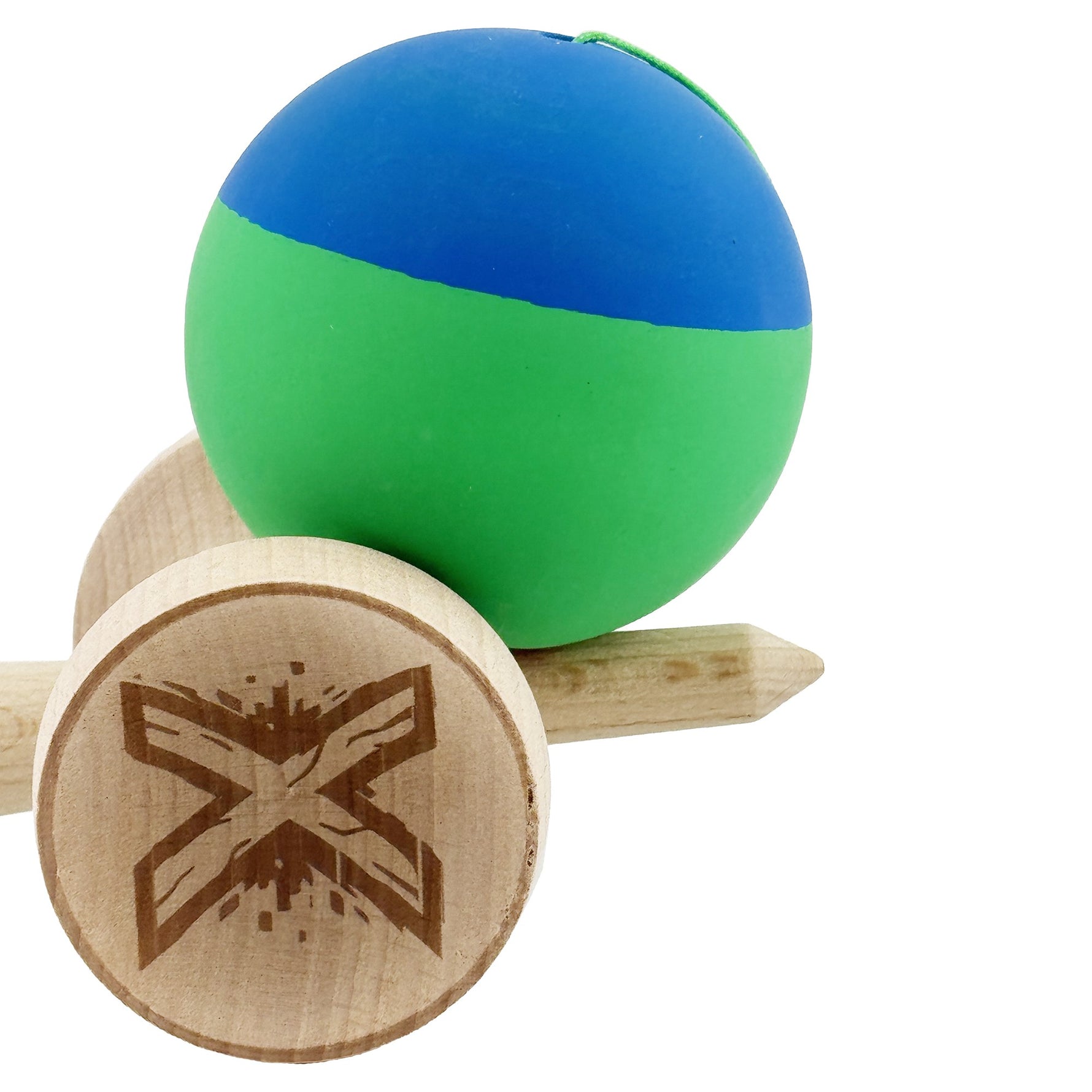 Kendama X Originala, Profesionala, Flippy, Rubber Grip, Cupe Mari KING SIZE V3, Gaura in Baza, Rulment Metalic, din