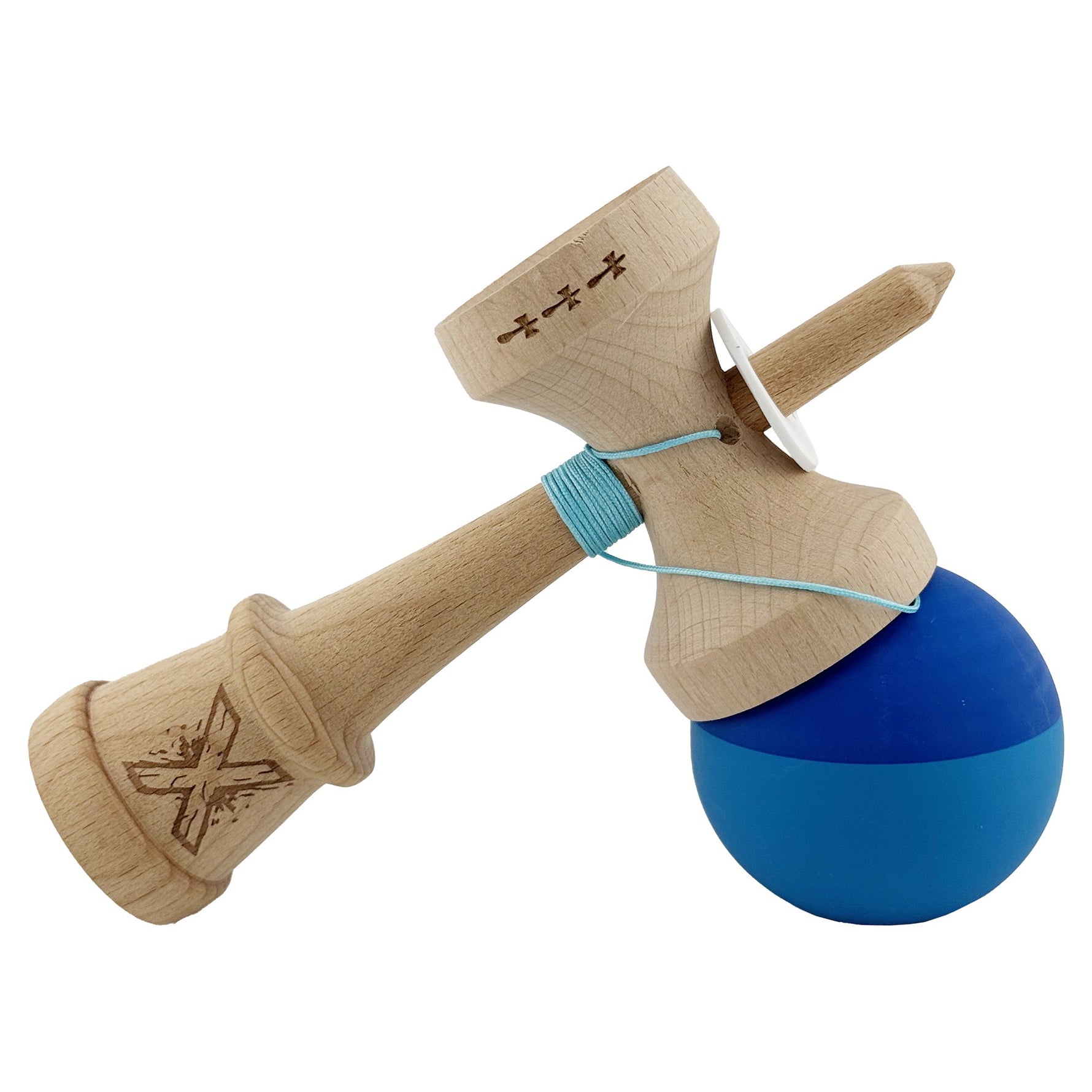 Kendama X Originala, Profesionala, Flippy, Rubber Grip, Cupe Mari KING SIZE V3, Gaura in Baza, Rulment Metalic, din