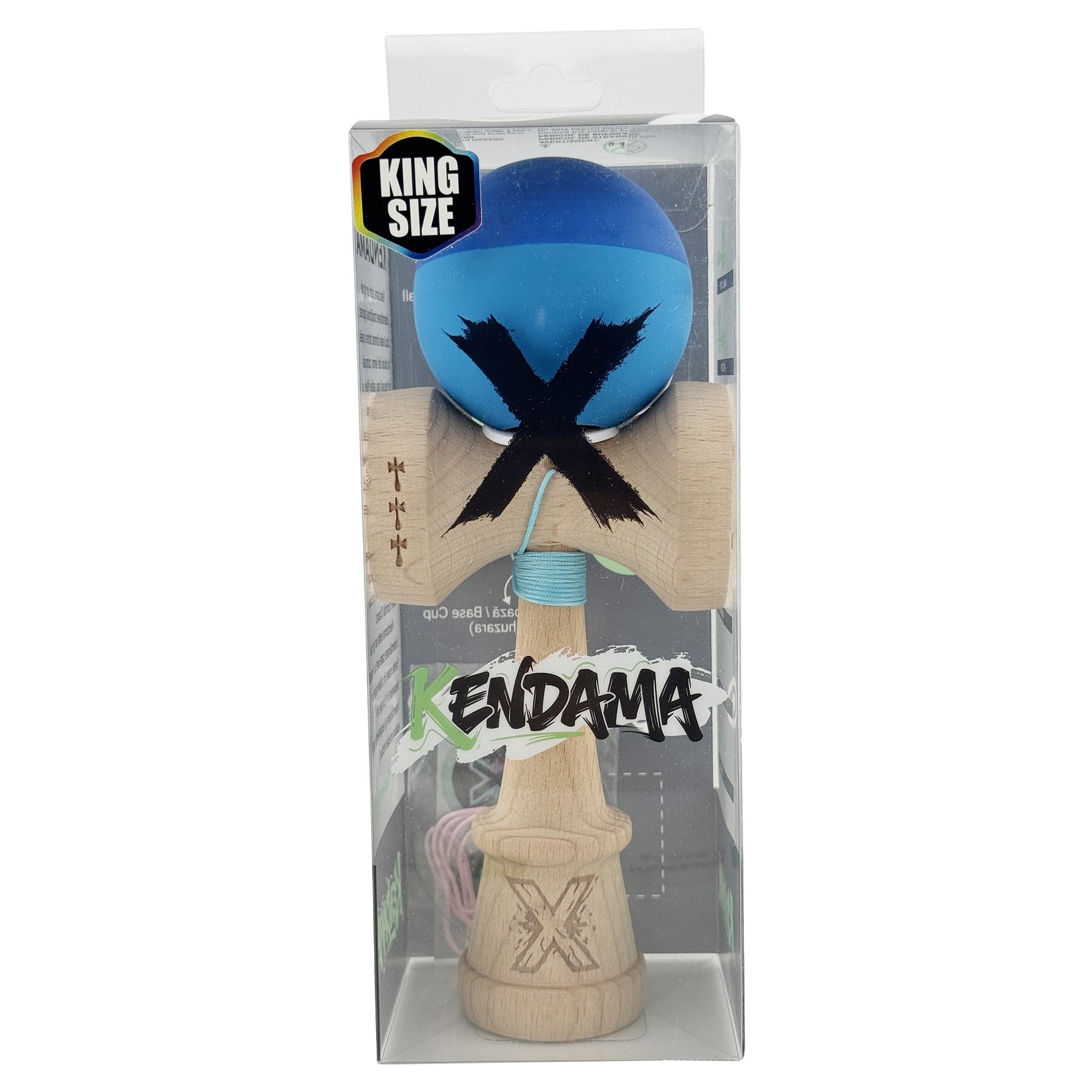Kendama X Originala, Profesionala, Flippy, Rubber Grip, Cupe Mari KING SIZE V3, Gaura in Baza, Rulment Metalic, din