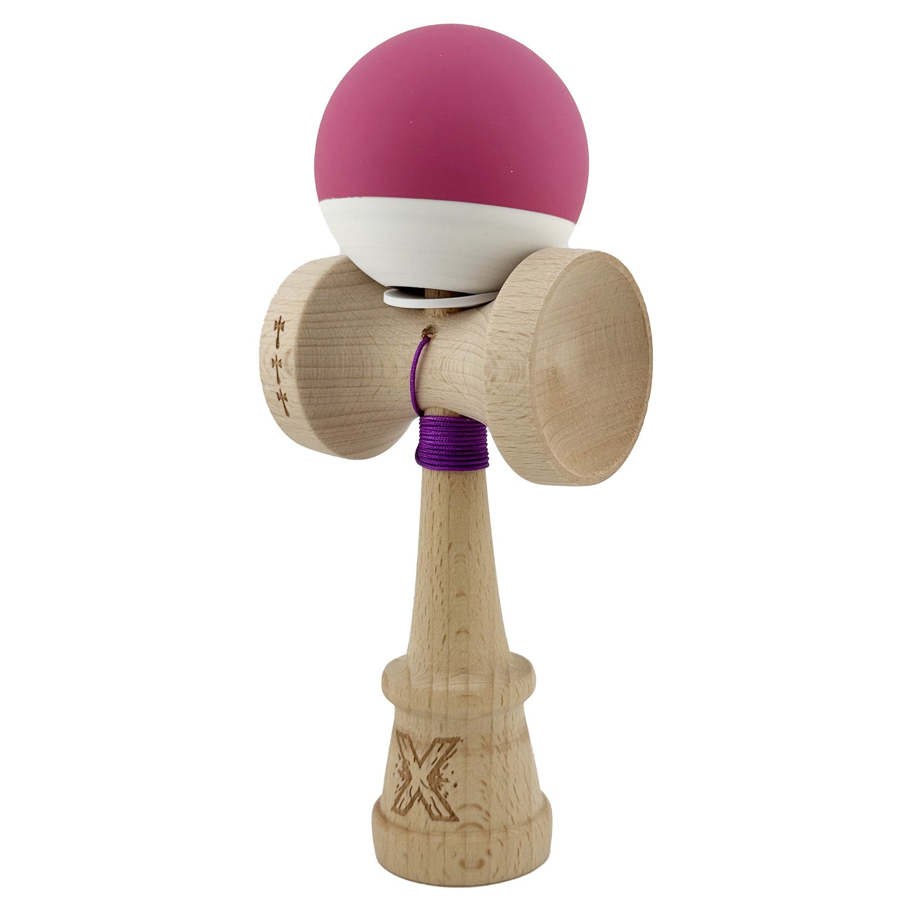 Kendama X Originala, Profesionala, Flippy, Rubber Grip, Cupe Mari KING SIZE V3, Gaura in Baza, Rulment Metalic, din