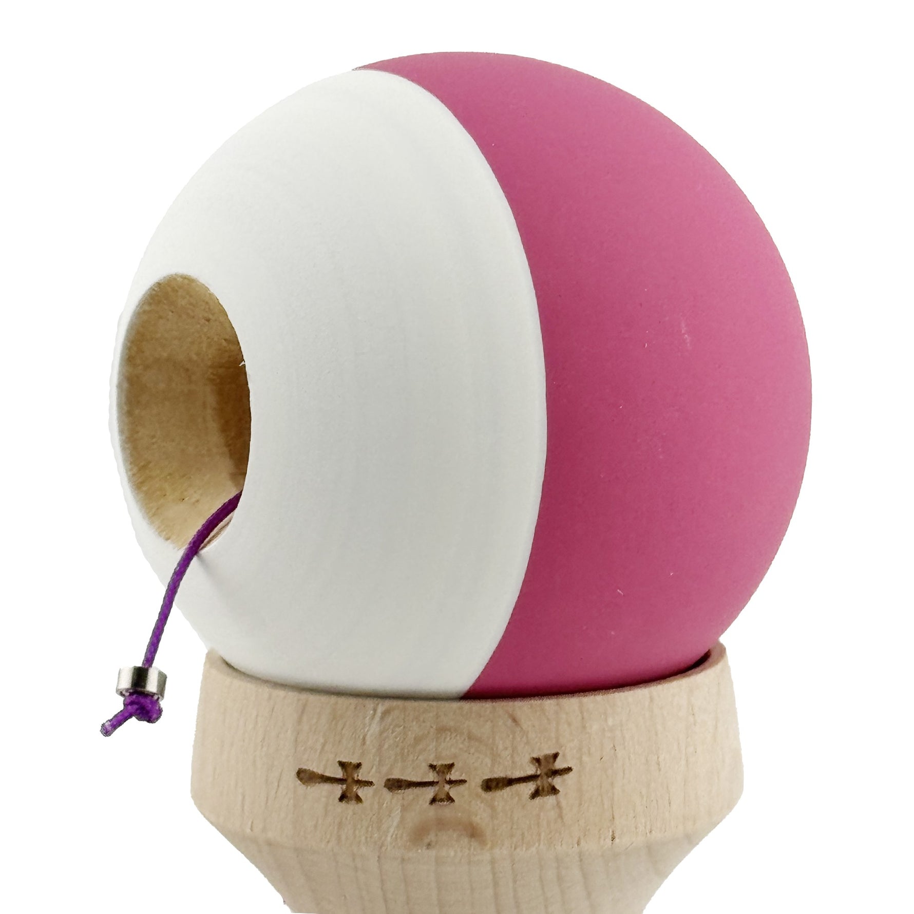 Kendama X Originala, Profesionala, Flippy, Rubber Grip, Cupe Mari KING SIZE V3, Gaura in Baza, Rulment Metalic, din