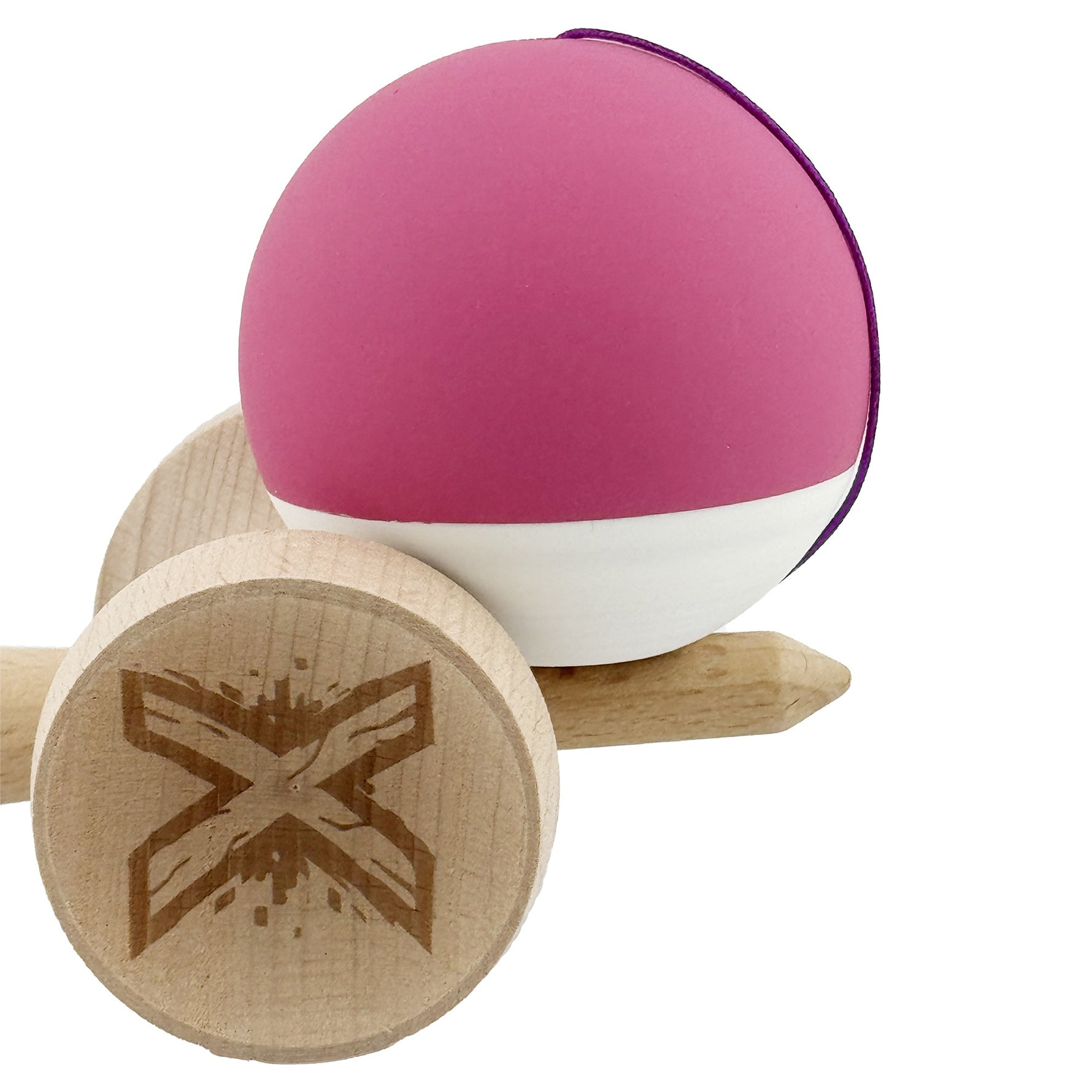 Kendama X Originala, Profesionala, Flippy, Rubber Grip, Cupe Mari KING SIZE V3, Gaura in Baza, Rulment Metalic, din