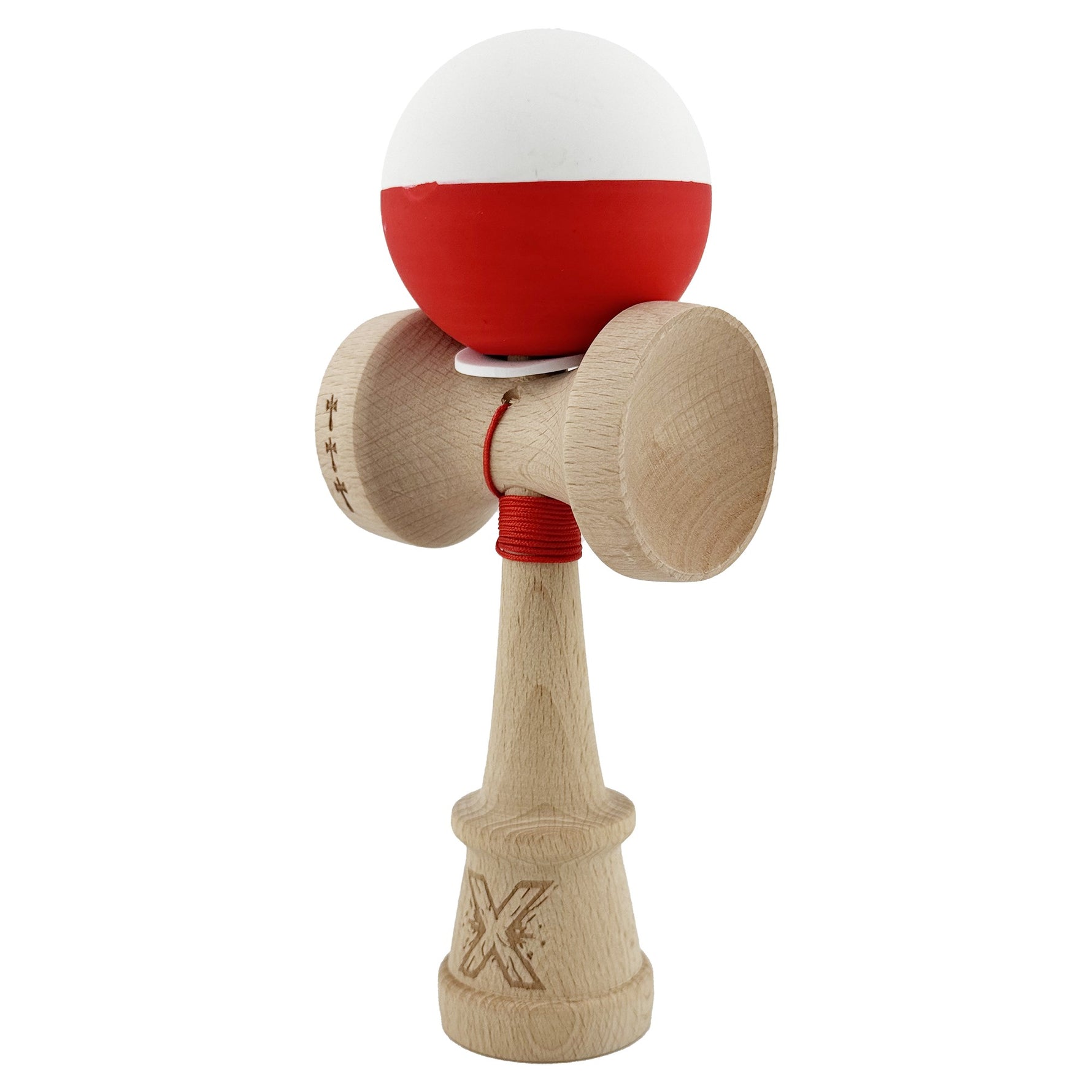 Kendama X Originala, Profesionala, Flippy, Rubber Grip, Cupe Mari KING SIZE V3, Gaura in Baza, Rulment Metalic, din