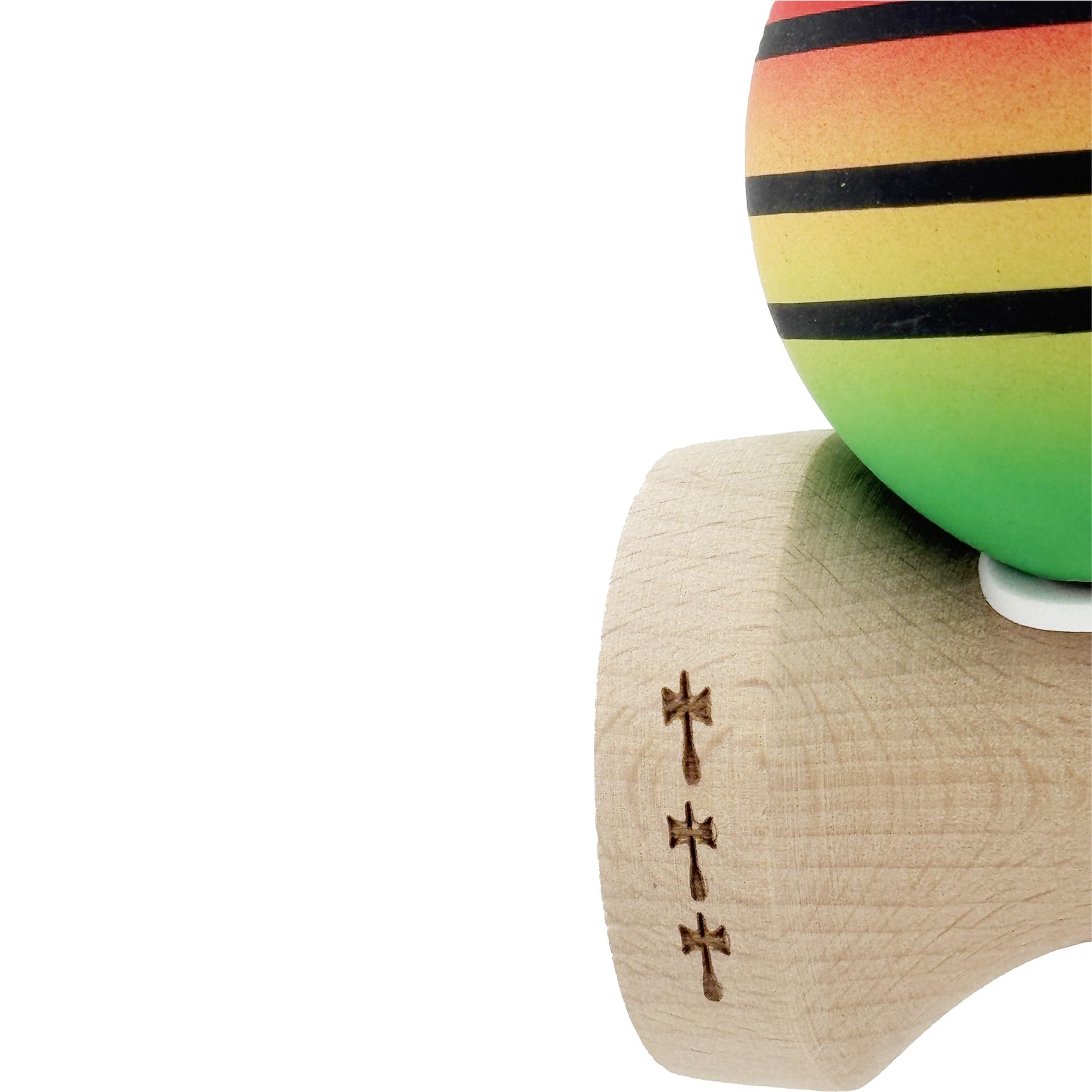 Kendama X Originala, Profesionala, Flippy, Rubber Grip, Cupe Mari KING SIZE V3, Gaura in Baza, Rulment Metalic, din