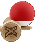 Kendama X Originala, Profesionala, Flippy, Rubber Grip, Cupe Mari KING SIZE V3, Gaura in Baza, Rulment Metalic, din