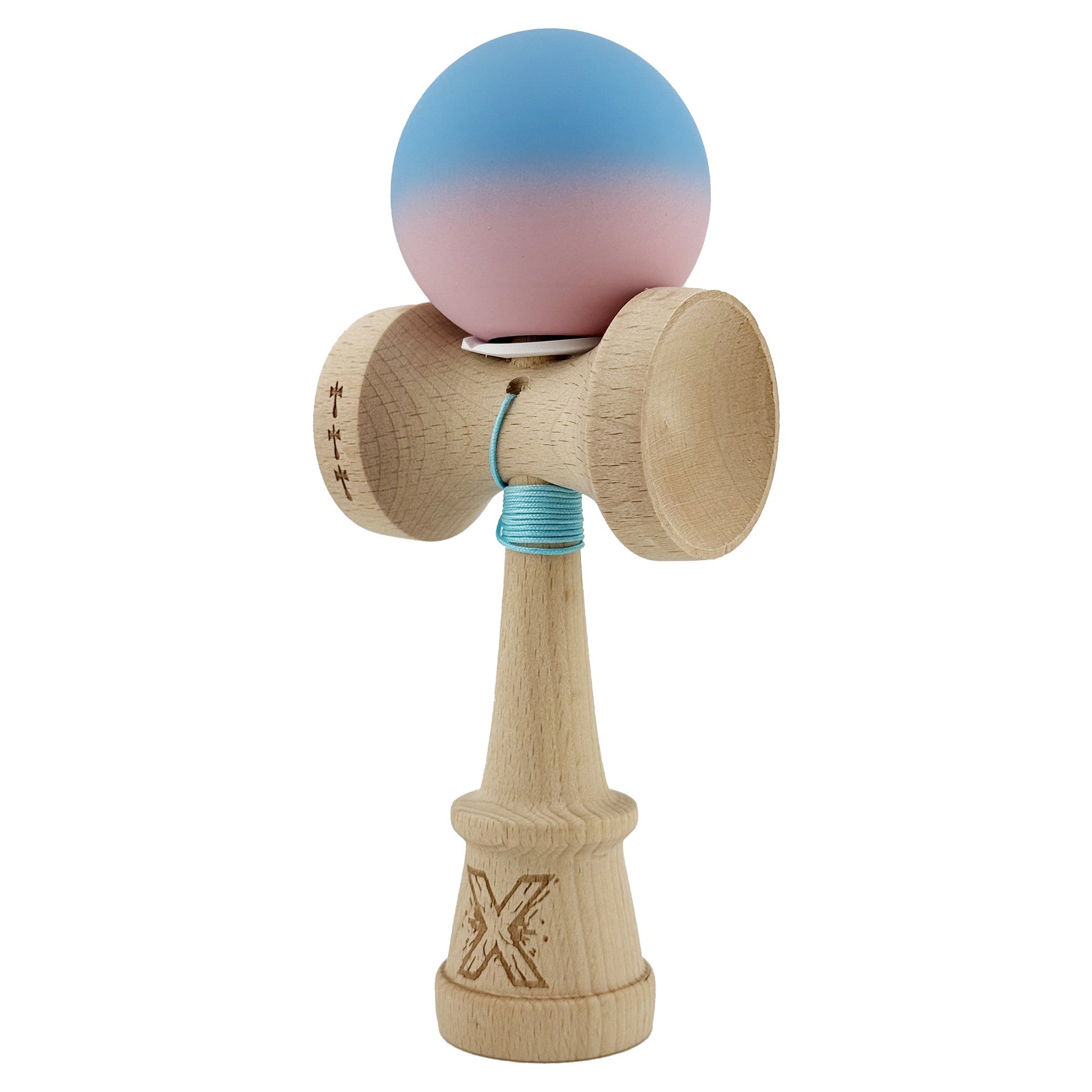 Kendama X Originala, Profesionala, Flippy, Rubber Grip, Cupe Mari KING SIZE V3, Gaura in Baza, Rulment Metalic, din