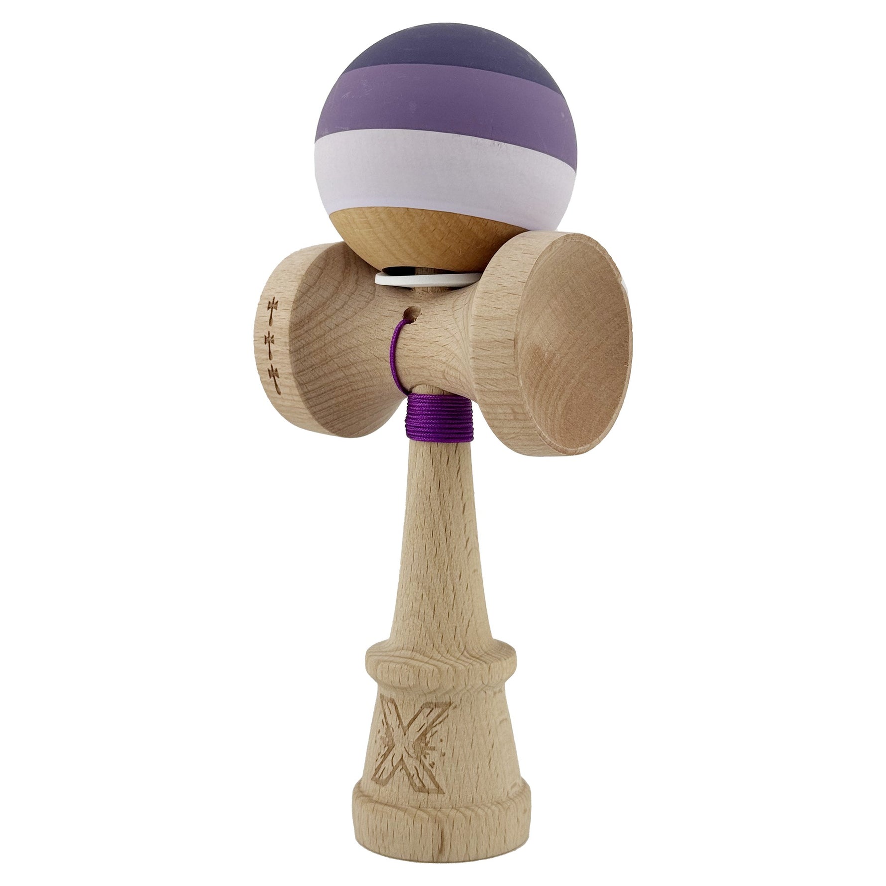 Kendama X Originala, Profesionala, Flippy, Rubber Grip, Cupe Mari KING SIZE V3, Gaura in Baza, Rulment Metalic, din