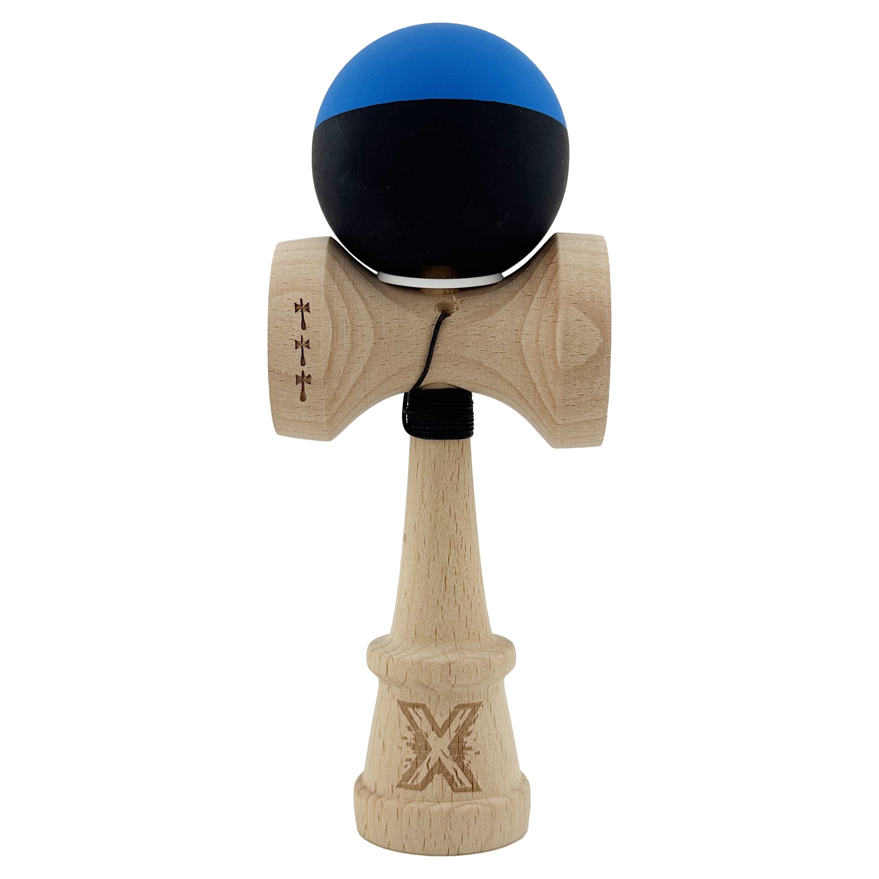 Kendama X Originala, Profesionala, Flippy, Rubber Grip, Cupe Mari KING SIZE V3, Gaura in Baza, Rulment Metalic, din