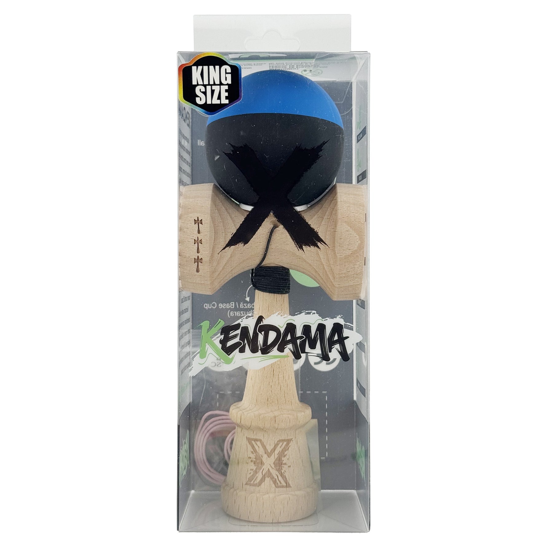 Kendama X Originala, Profesionala, Flippy, Rubber Grip, Cupe Mari KING SIZE V3, Gaura in Baza, Rulment Metalic, din