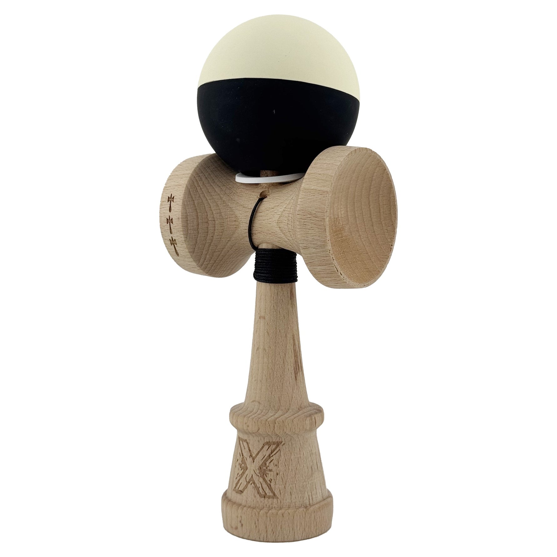 Kendama X Originala, Profesionala, Flippy, Rubber Grip, Cupe Mari KING SIZE V3, Gaura in Baza, Rulment Metalic, din