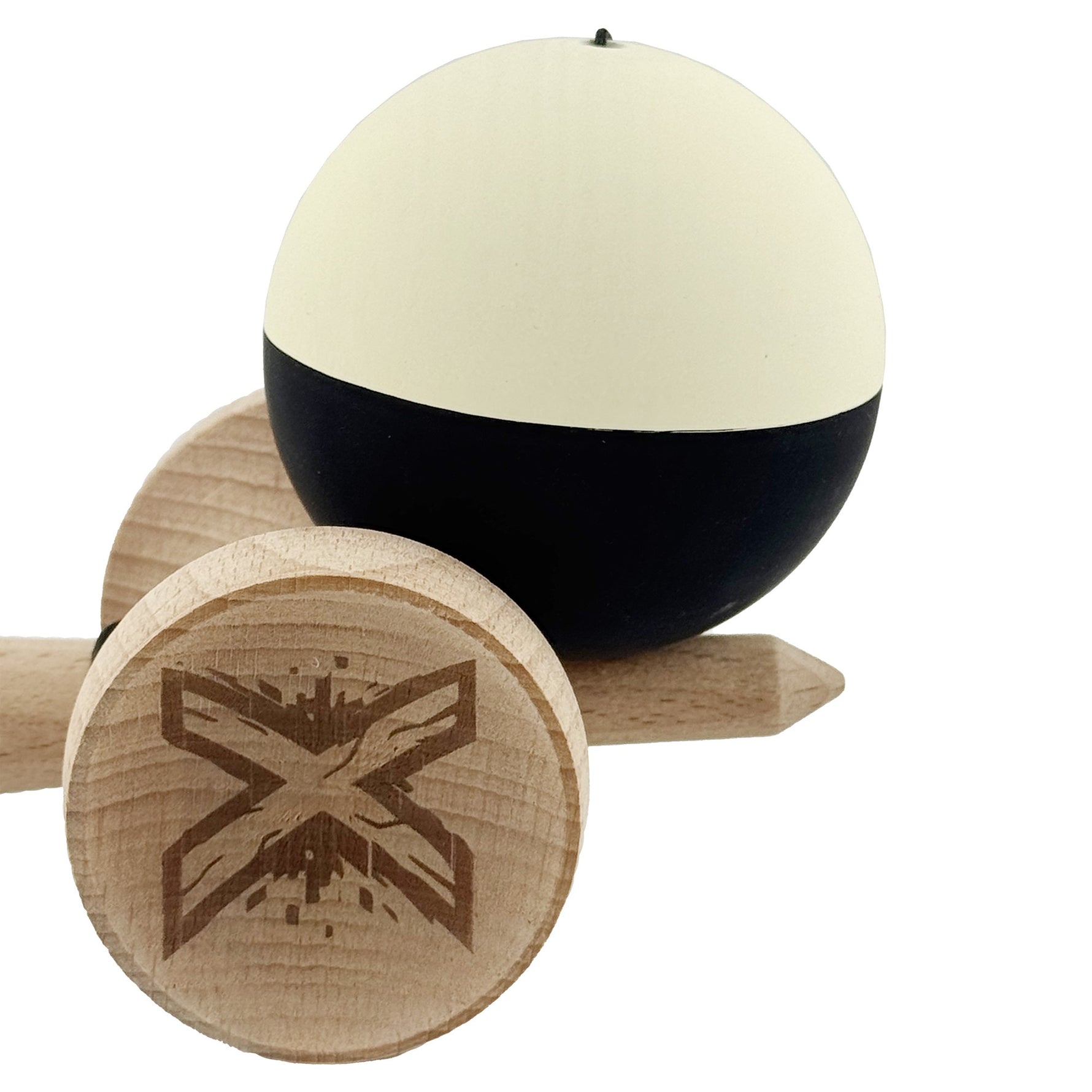 Kendama X Originala, Profesionala, Flippy, Rubber Grip, Cupe Mari KING SIZE V3, Gaura in Baza, Rulment Metalic, din