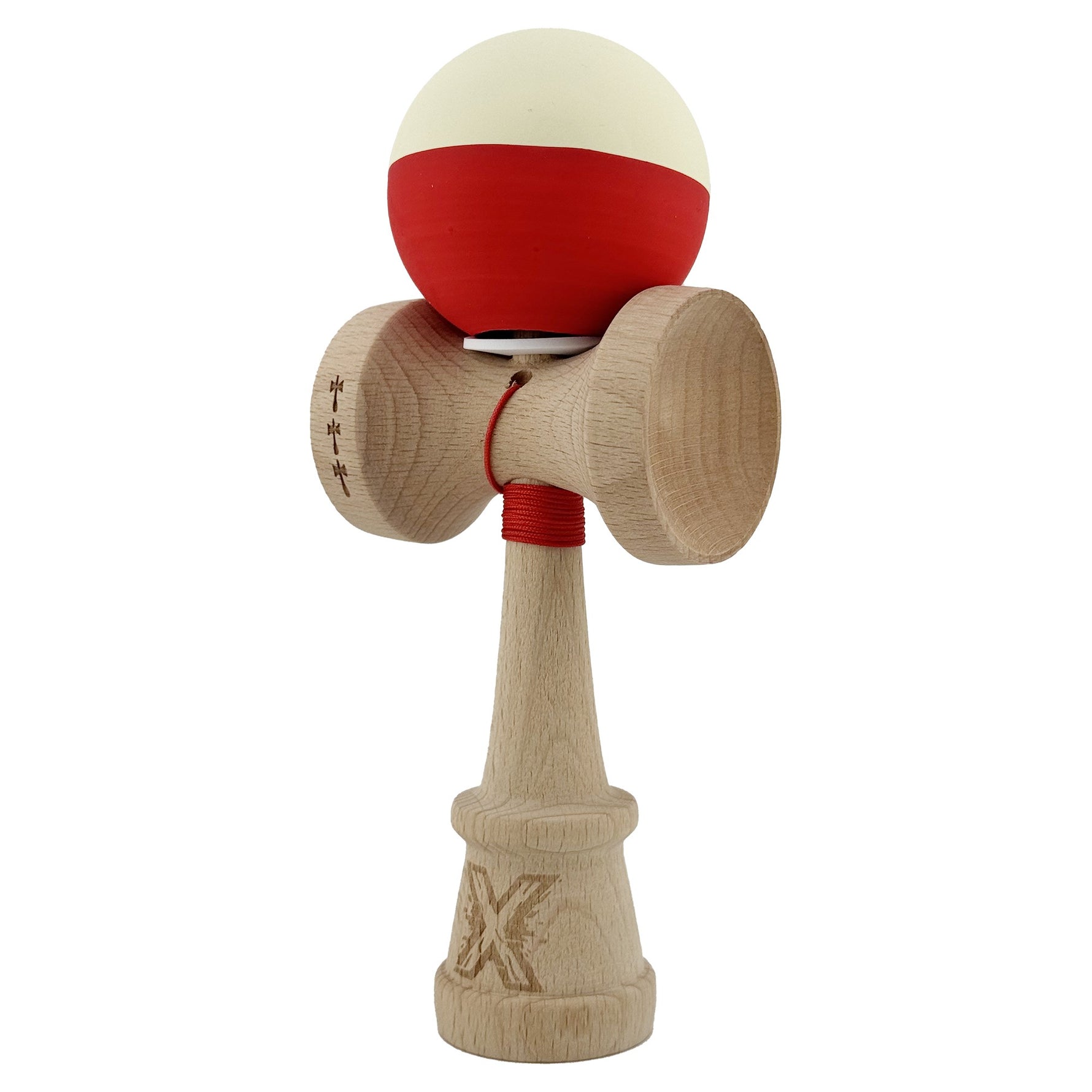 Kendama X Originala, Profesionala, Flippy, Rubber Grip, Cupe Mari KING SIZE V3, Gaura in Baza, Rulment Metalic, din