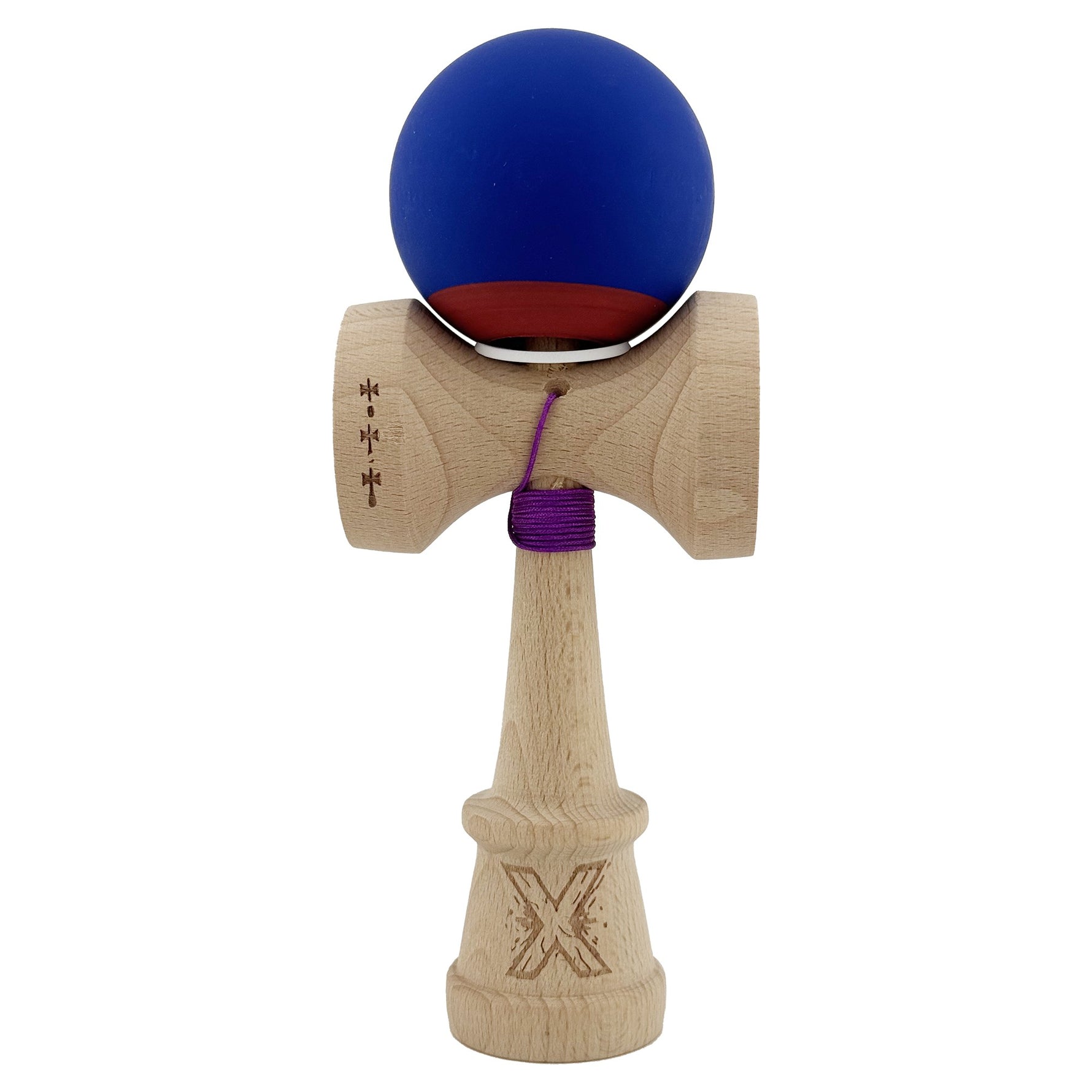 Kendama X Originala, Profesionala, Flippy, Rubber Grip, Cupe Mari KING SIZE V3, Gaura in Baza, Rulment Metalic, din