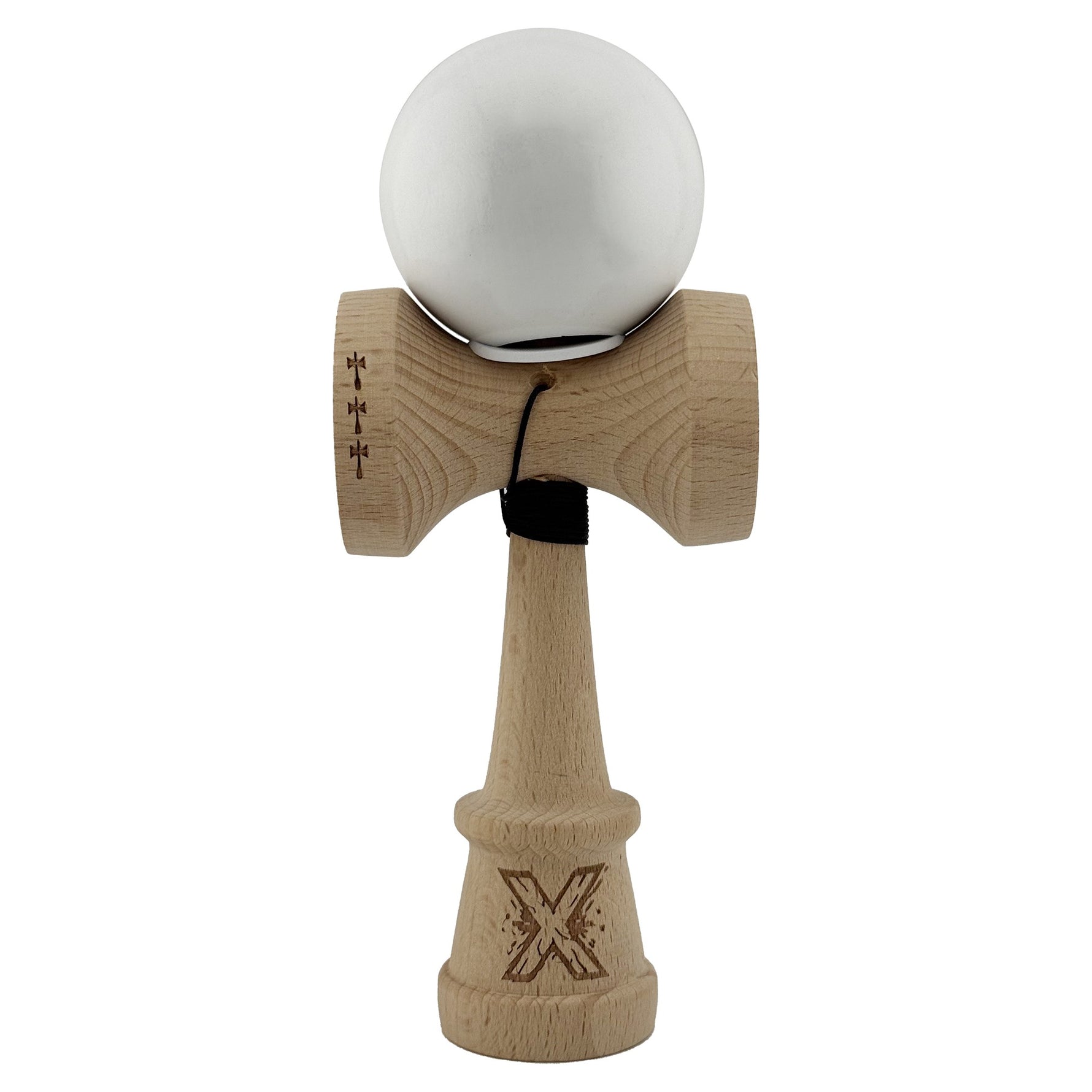 Kendama X Originala, Profesionala, Flippy, Rubber Grip, Cupe Mari KING SIZE V3, Gaura in Baza, Rulment Metalic, din