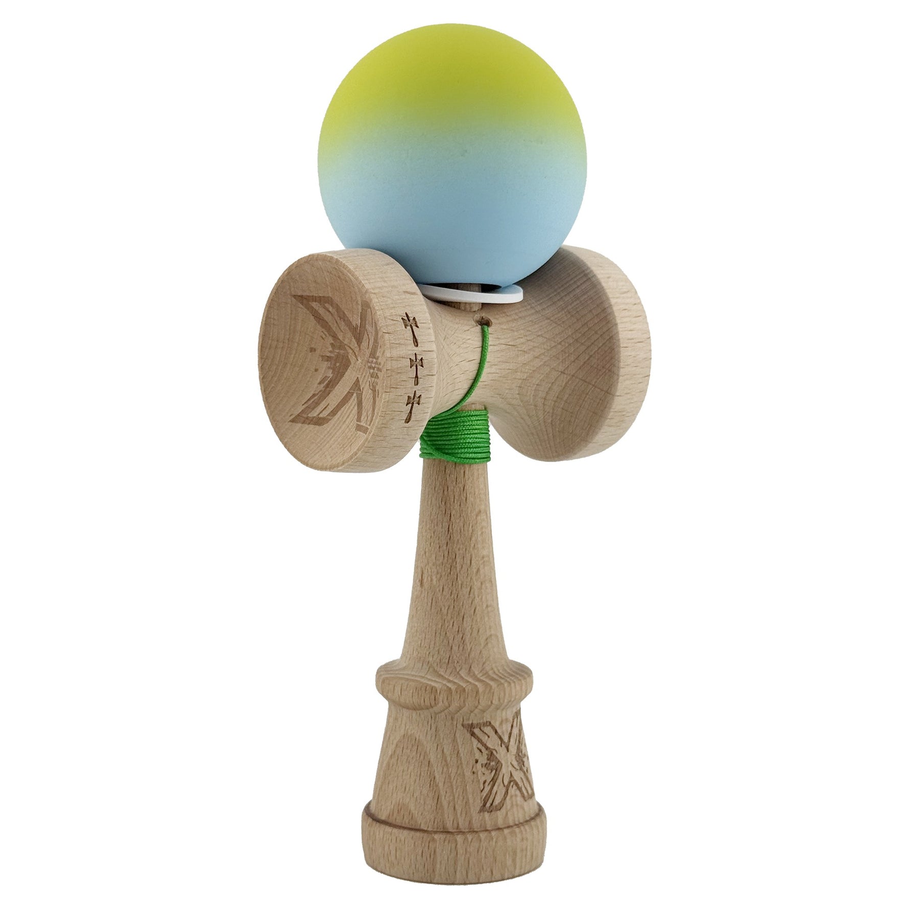 Kendama X Originala, Profesionala, Flippy, Rubber Grip, Cupe Mari KING SIZE V3, Gaura in Baza, Rulment Metalic, din