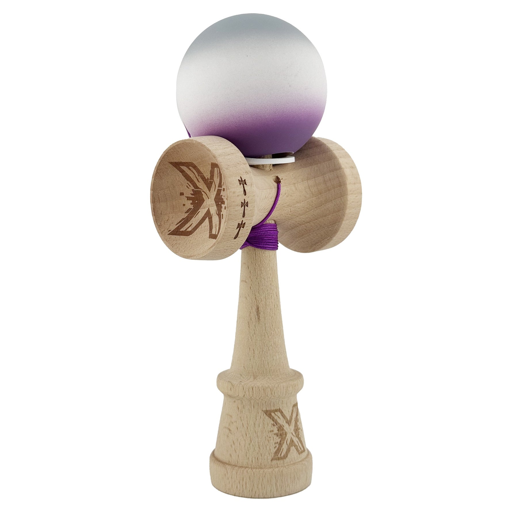 Kendama X Originala, Profesionala, Flippy, Rubber Grip, Cupe Mari KING SIZE V3, Gaura in Baza, Rulment Metalic, din