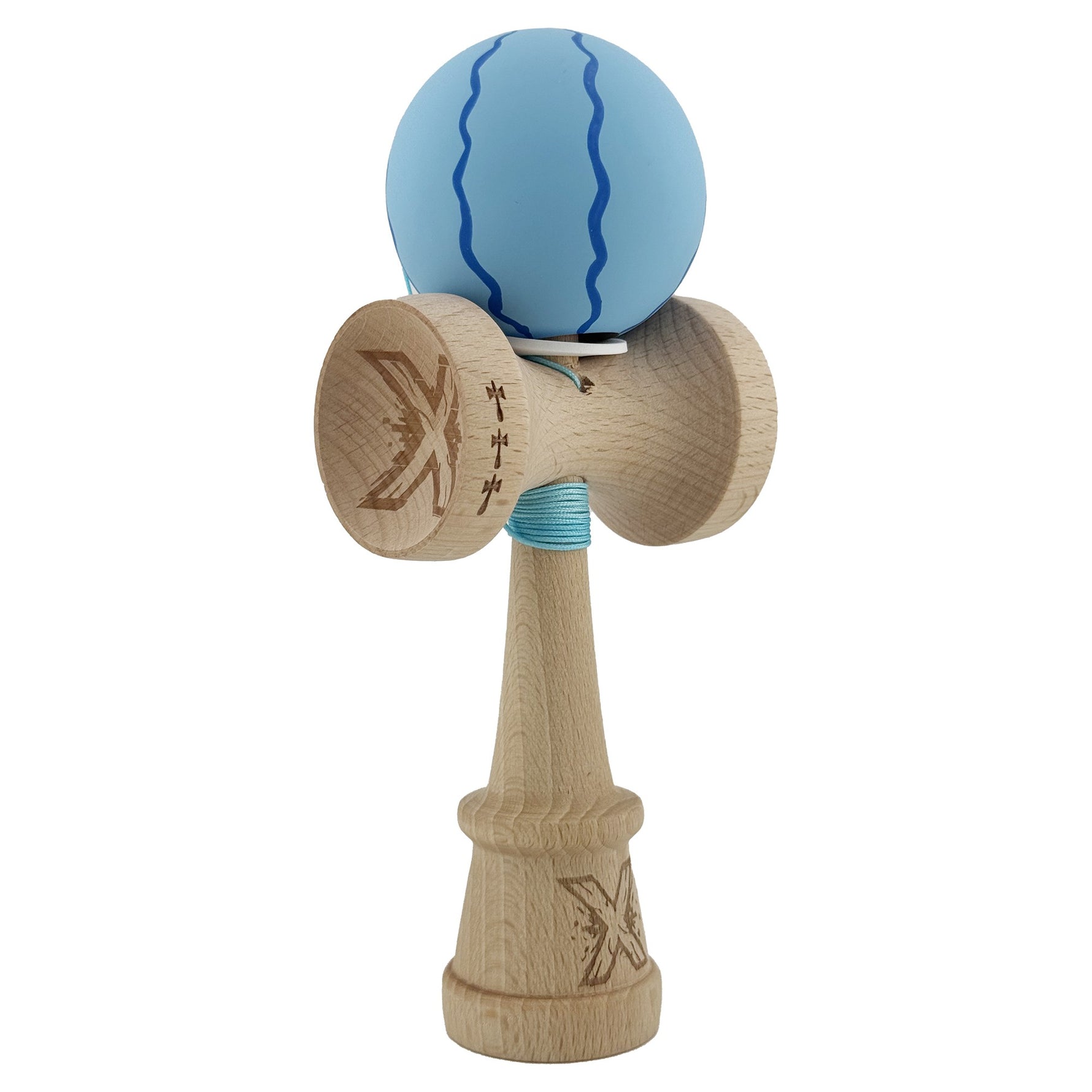 Kendama X Originala, Profesionala, Flippy, Rubber Grip, Cupe Mari KING SIZE V3, Gaura in Baza, Rulment Metalic, din