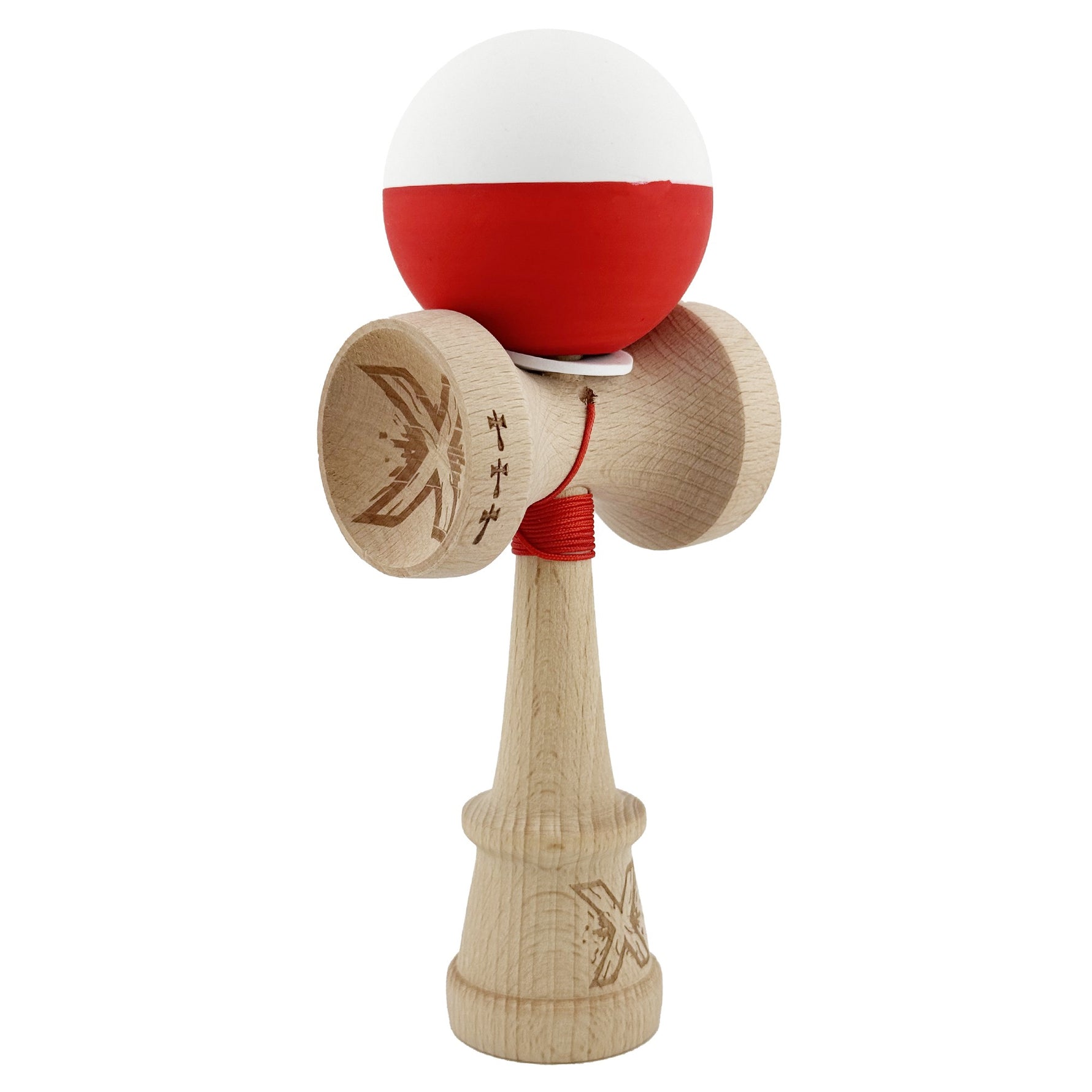 Kendama X Originala, Profesionala, Flippy, Rubber Grip, Cupe Mari KING SIZE V3, Gaura in Baza, Rulment Metalic, din