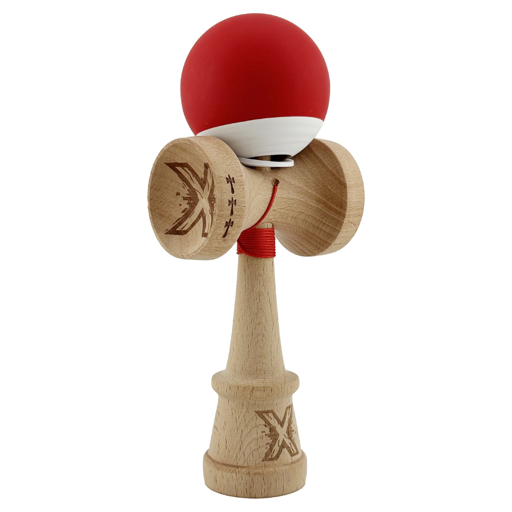 Kendama X Originala, Profesionala, Flippy, Rubber Grip, Cupe Mari KING SIZE V3, Gaura in Baza, Rulment Metalic, din