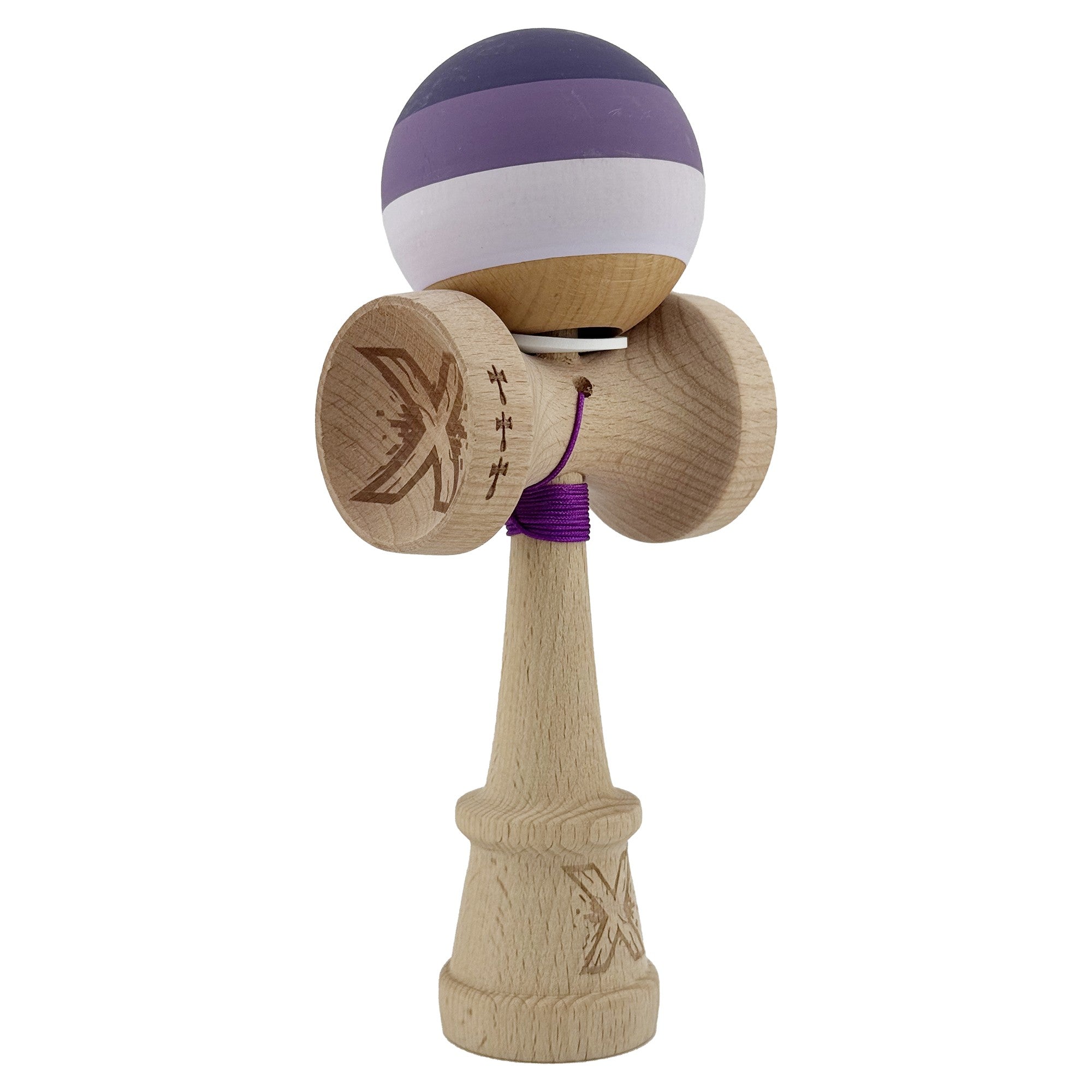 Kendama X Originala, Profesionala, Flippy, Rubber Grip, Cupe Mari KING SIZE V3, Gaura in Baza, Rulment Metalic, din