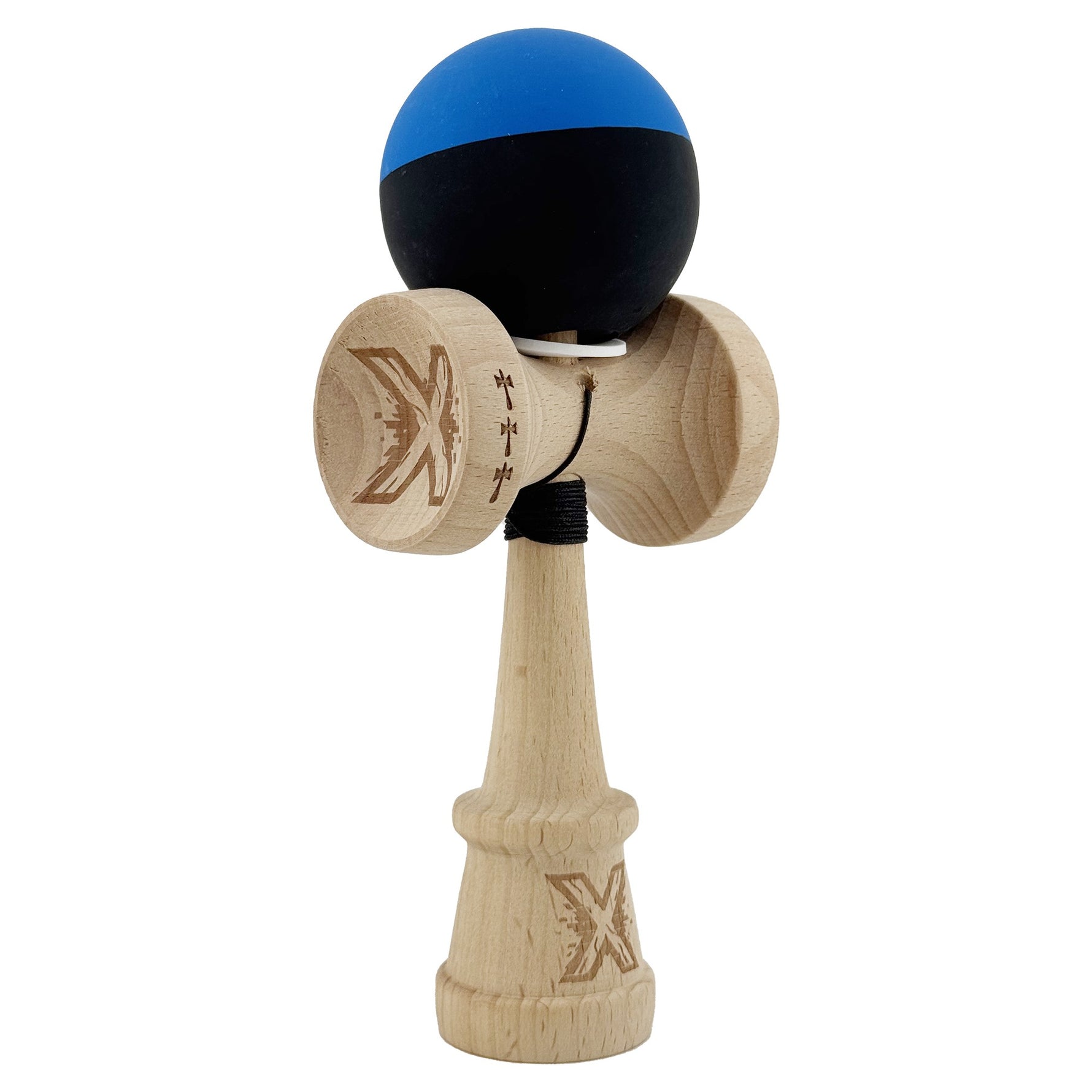 Kendama X Originala, Profesionala, Flippy, Rubber Grip, Cupe Mari KING SIZE V3, Gaura in Baza, Rulment Metalic, din