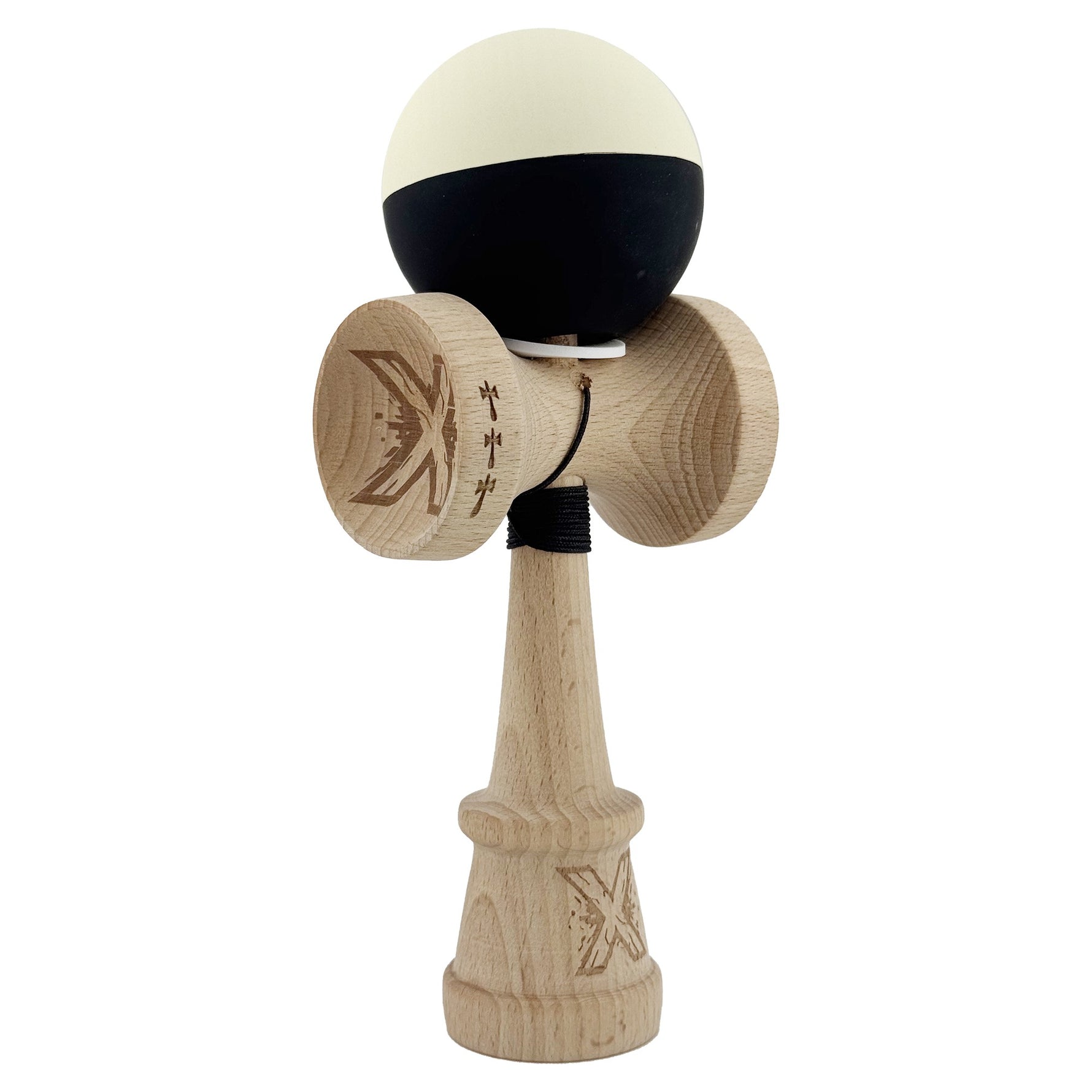 Kendama X Originala, Profesionala, Flippy, Rubber Grip, Cupe Mari KING SIZE V3, Gaura in Baza, Rulment Metalic, din
