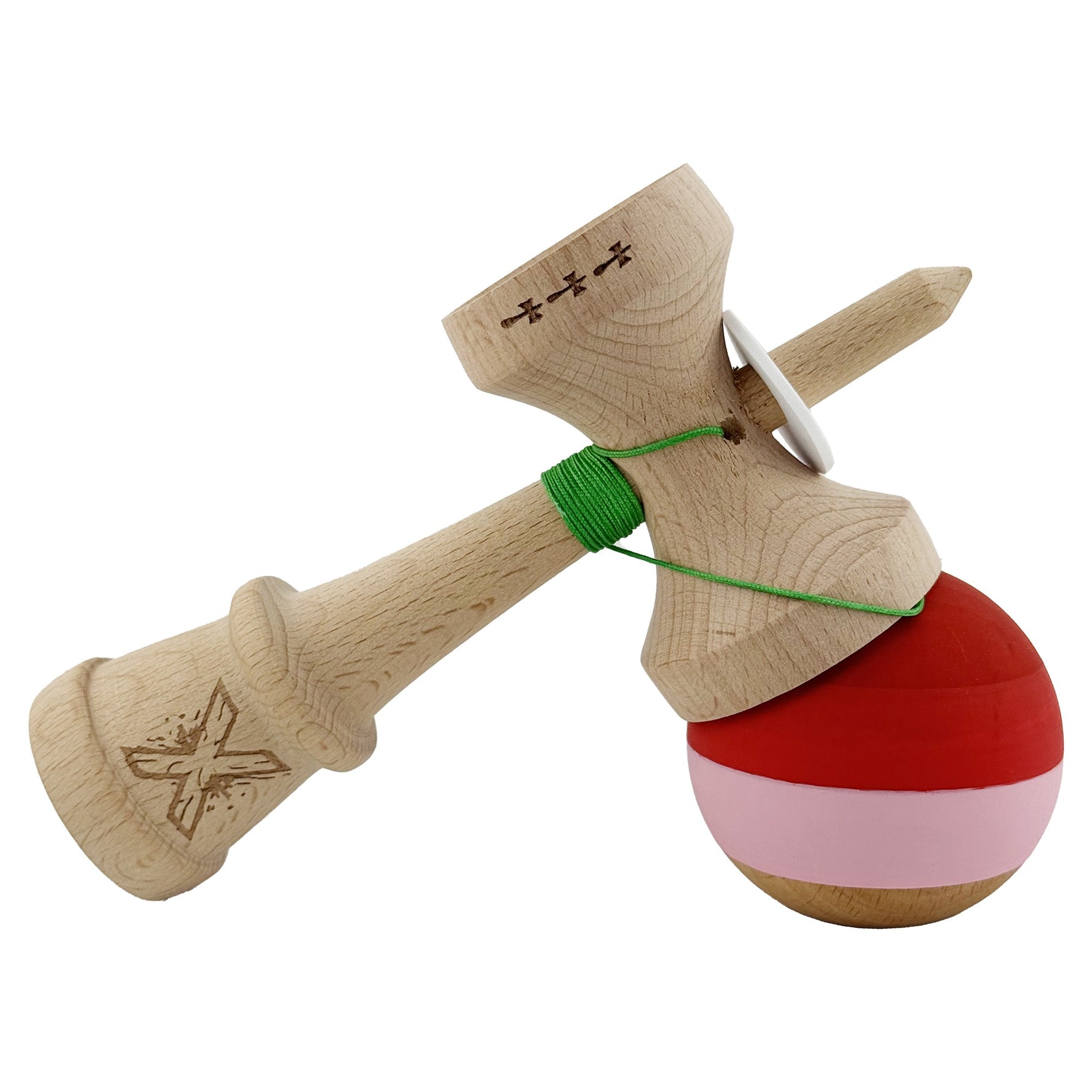 Kendama X Originala, Profesionala, Flippy, Rubber Grip, Cupe Mari KING SIZE V3, Gaura in Baza, Rulment Metalic, din