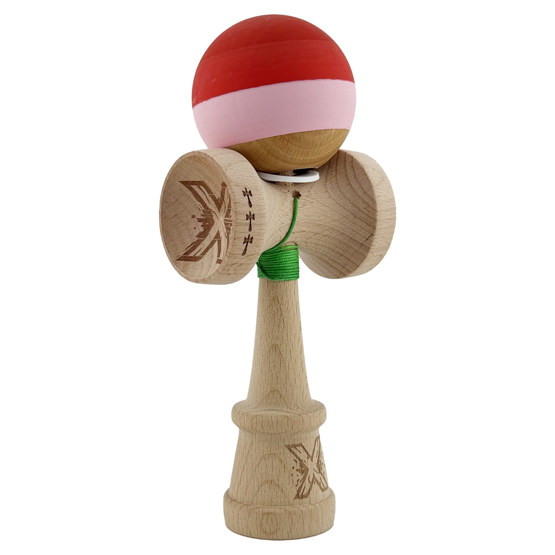 Kendama X Originala, Profesionala, Flippy, Rubber Grip, Cupe Mari KING SIZE V3, Gaura in Baza, Rulment Metalic, din