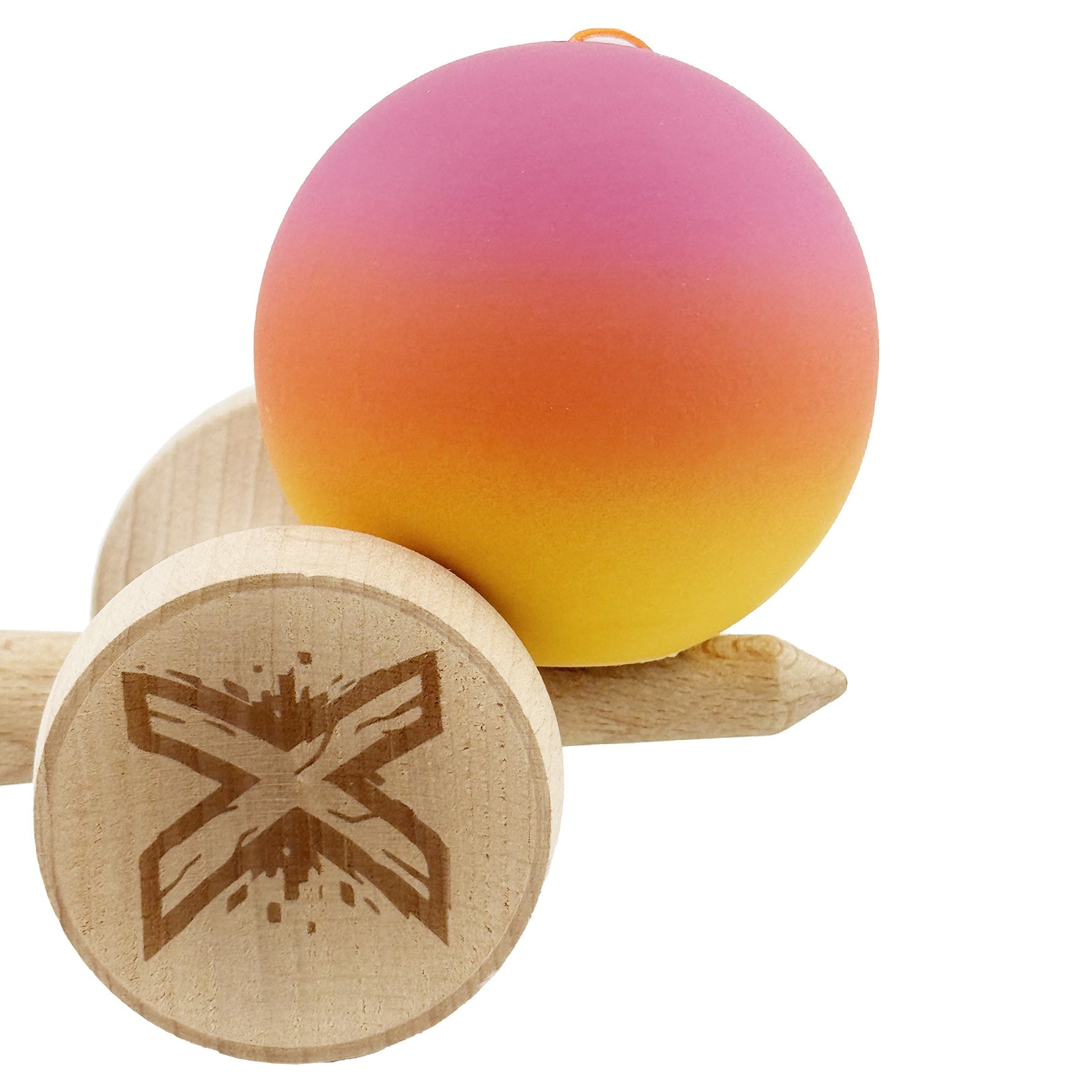 Kendama X Originala, Profesionala, Flippy, Rubber Grip, Cupe Mari KING SIZE V3, Gaura in Baza, Rulment Metalic, din