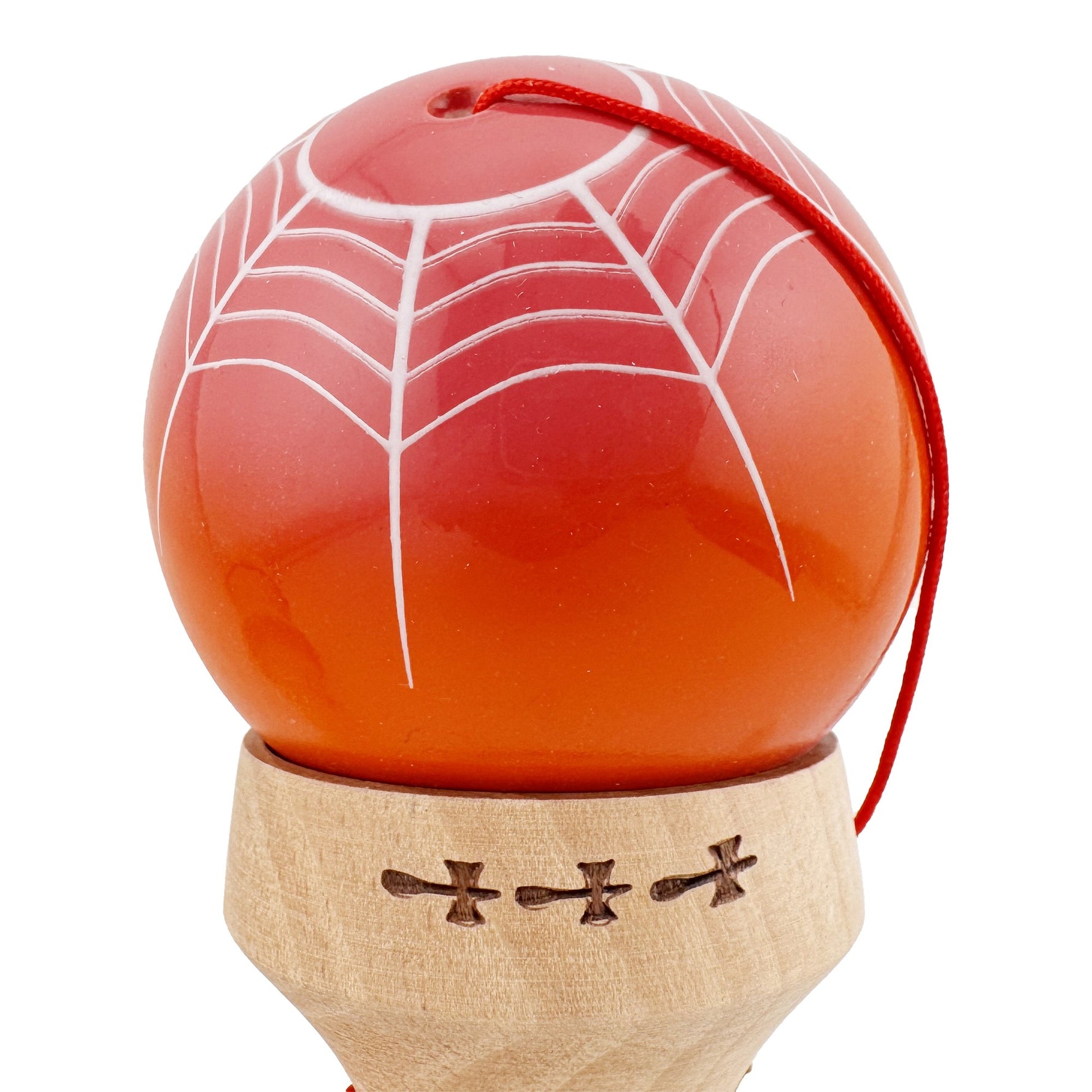 Kendama X Originala, Profesionala, Flippy, SPIDER KING, Super Sticky cu Cupe Mari KING SIZE V3, Gaura in Baza, Rulment