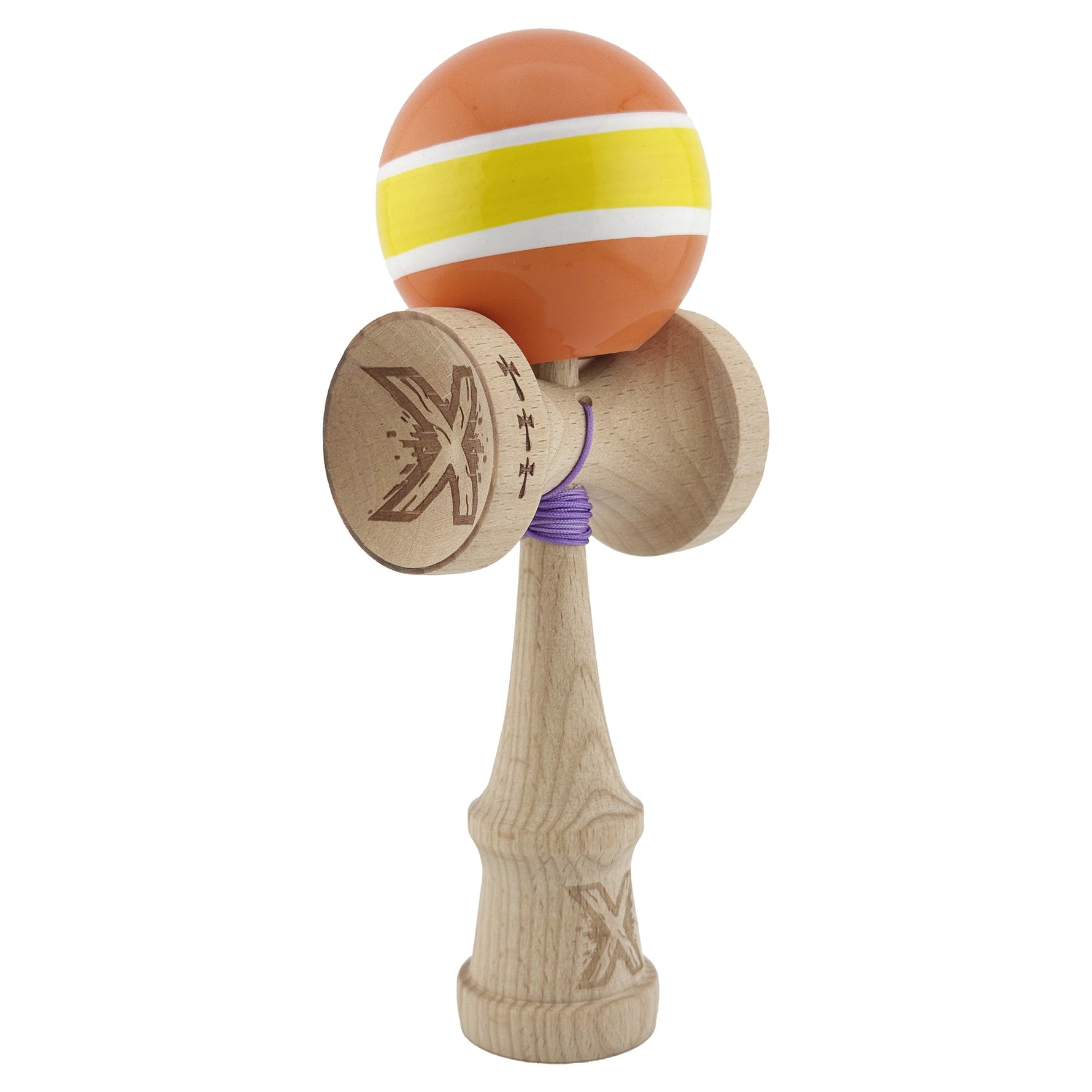 Kendama X Originala, Profesionala, Flippy, Big Cups V2, Super Sticky Legendary Cupe Mari, Rulment Metalic cu Ata 55 cm,