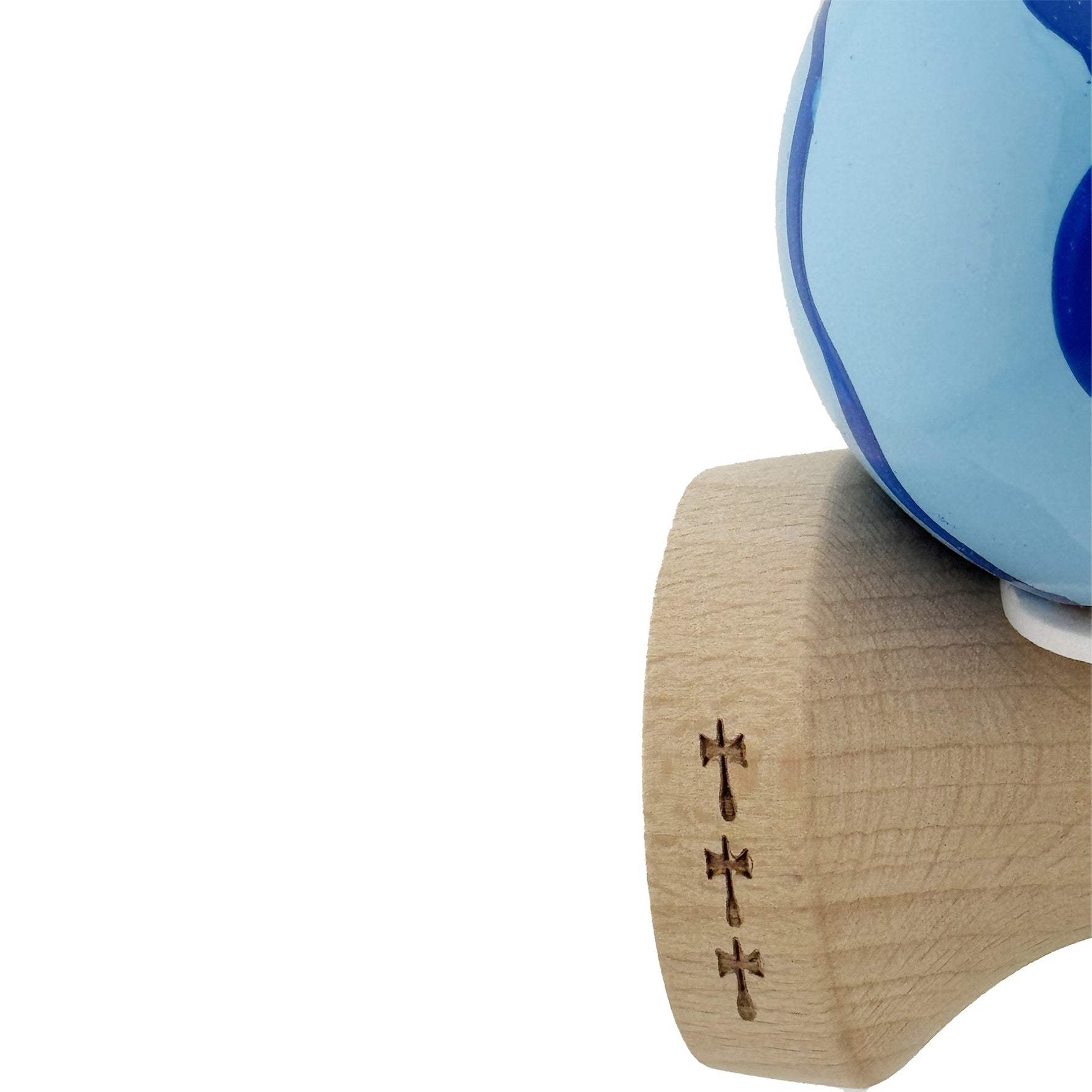 Kendama X Originala, Profesionala, Flippy, Super Sticky cu Cupe Mari KING SIZE V3, Gaura in Baza, Rulment Metalic, din