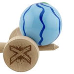 Kendama X Originala, Profesionala, Flippy, Super Sticky cu Cupe Mari KING SIZE V3, Gaura in Baza, Rulment Metalic, din