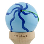 Kendama X Originala, Profesionala, Flippy, Super Sticky cu Cupe Mari KING SIZE V3, Gaura in Baza, Rulment Metalic, din