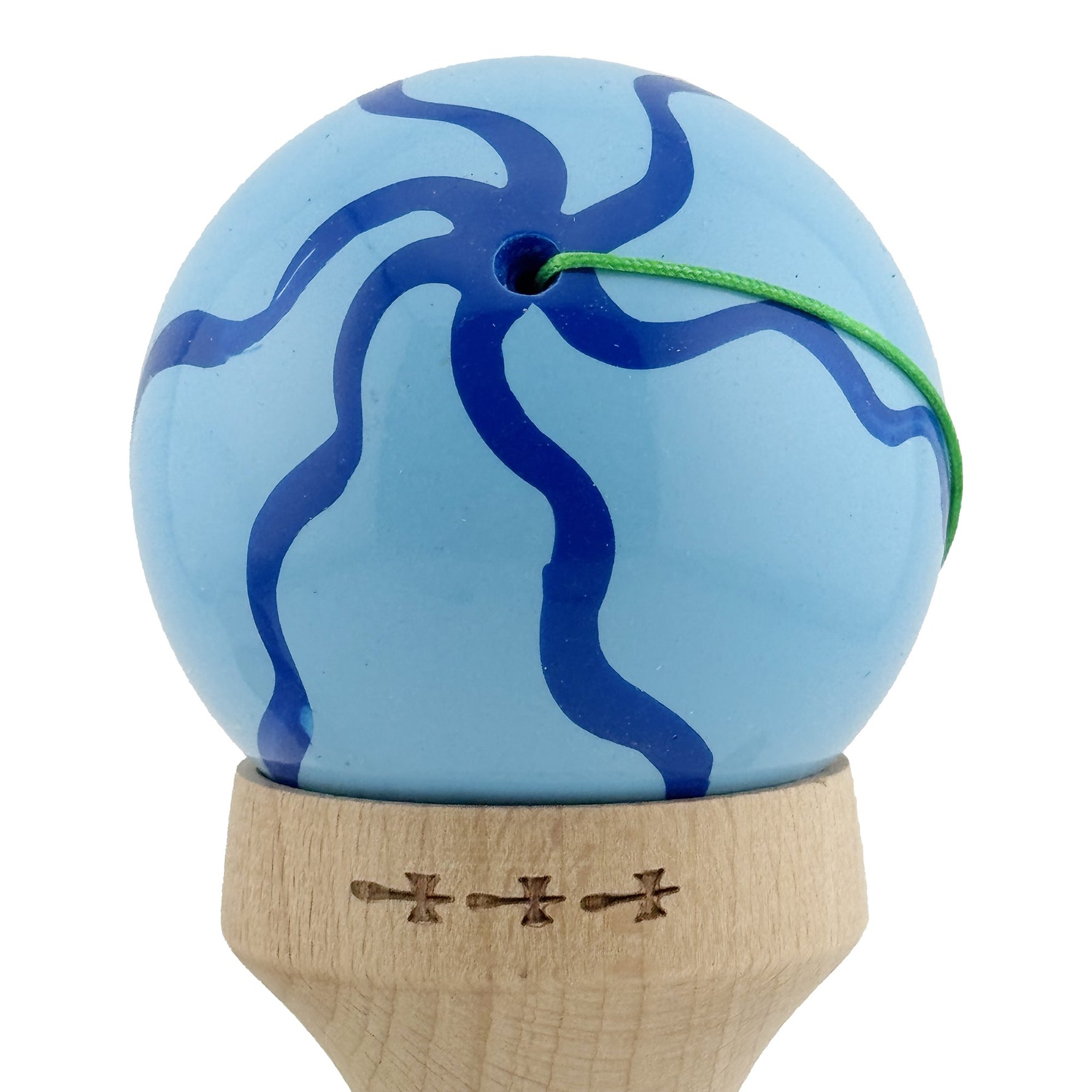 Kendama X Originala, Profesionala, Flippy, Super Sticky cu Cupe Mari KING SIZE V3, Gaura in Baza, Rulment Metalic, din